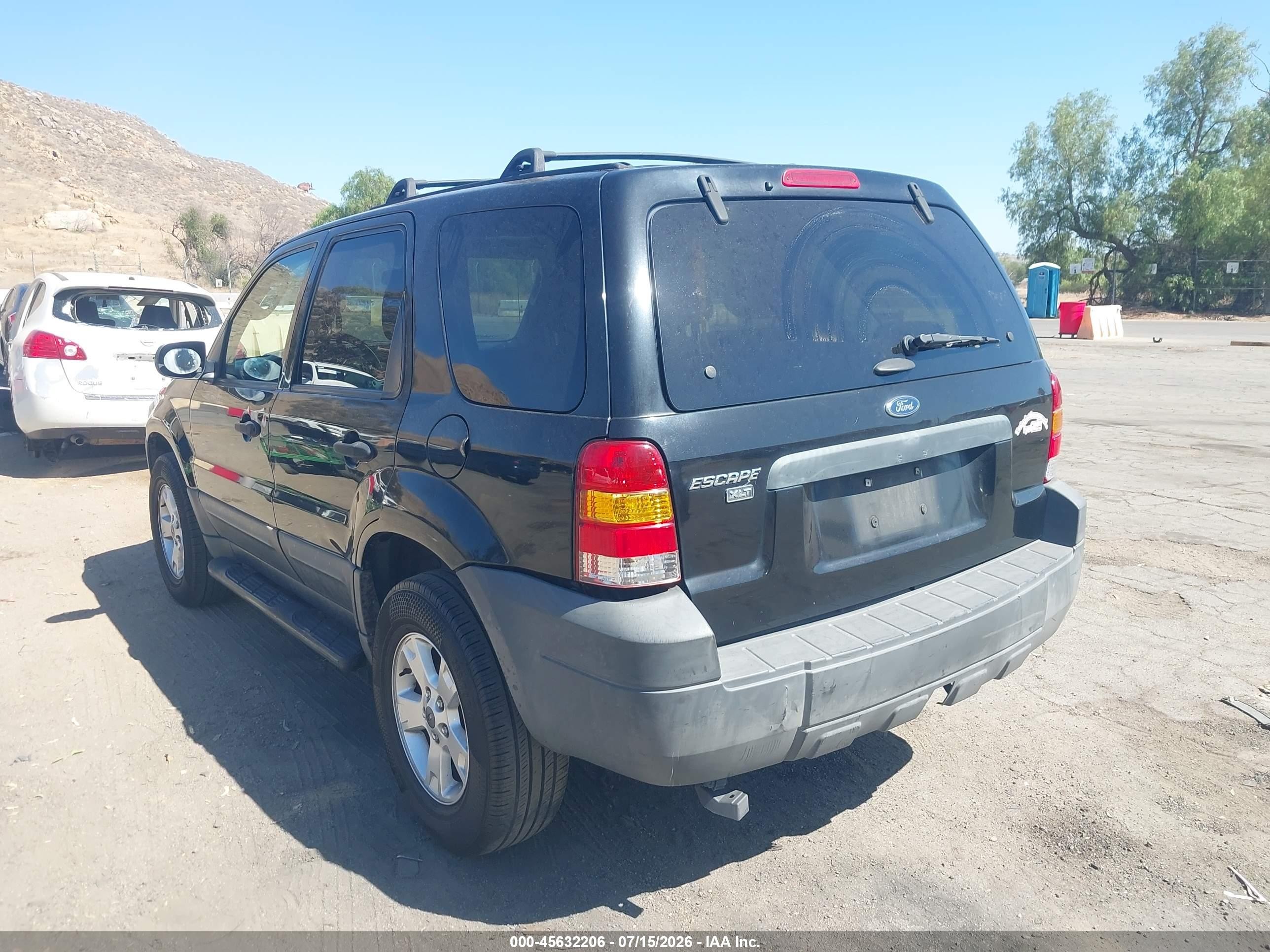 2005 Ford Escape Xlt Black vin: 1FMYU03155KB17026