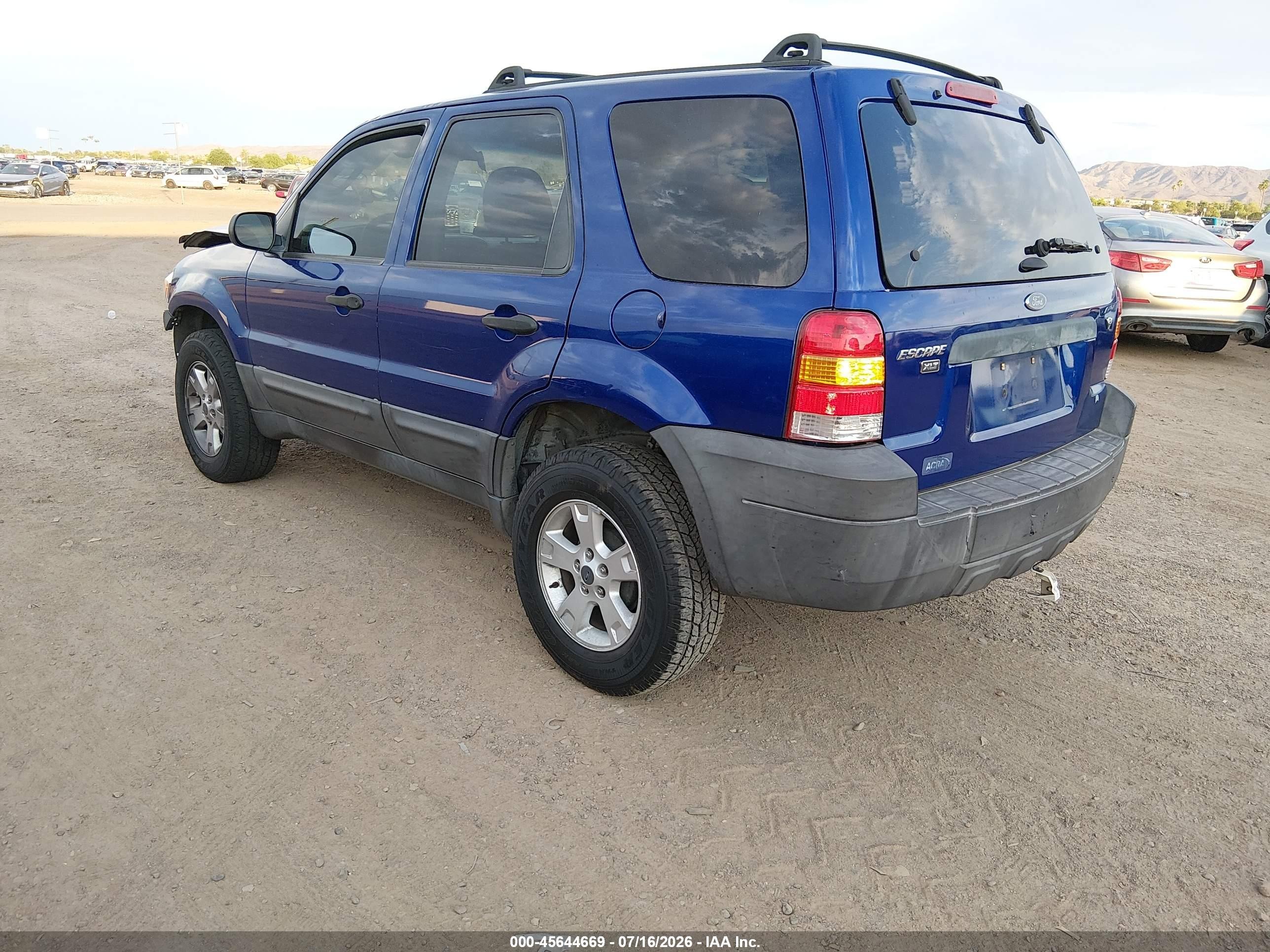 2006 Ford Escape Xlt/xlt Sport Blue vin: 1FMYU03166KB67399