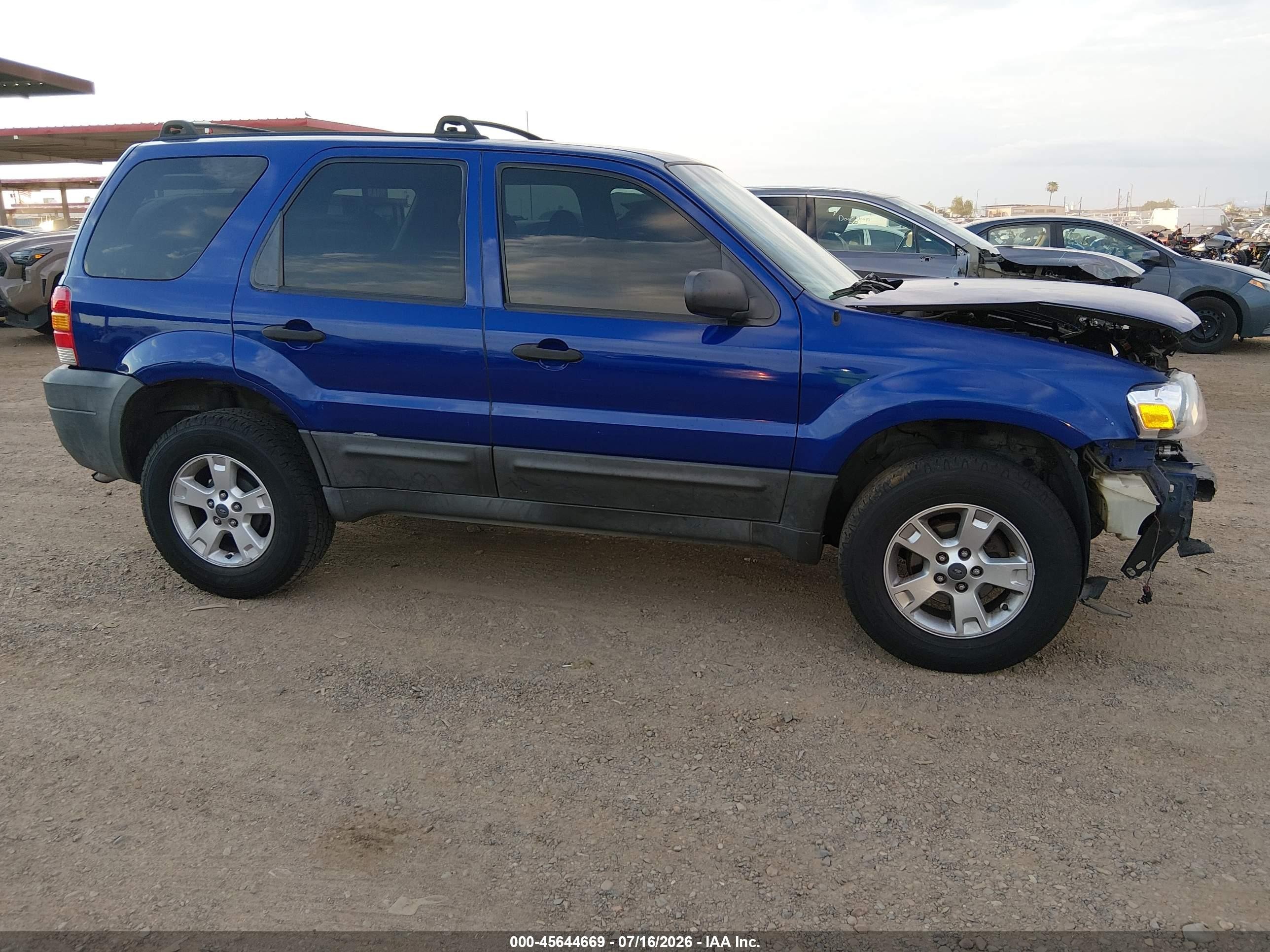 2006 Ford Escape Xlt/xlt Sport Blue vin: 1FMYU03166KB67399