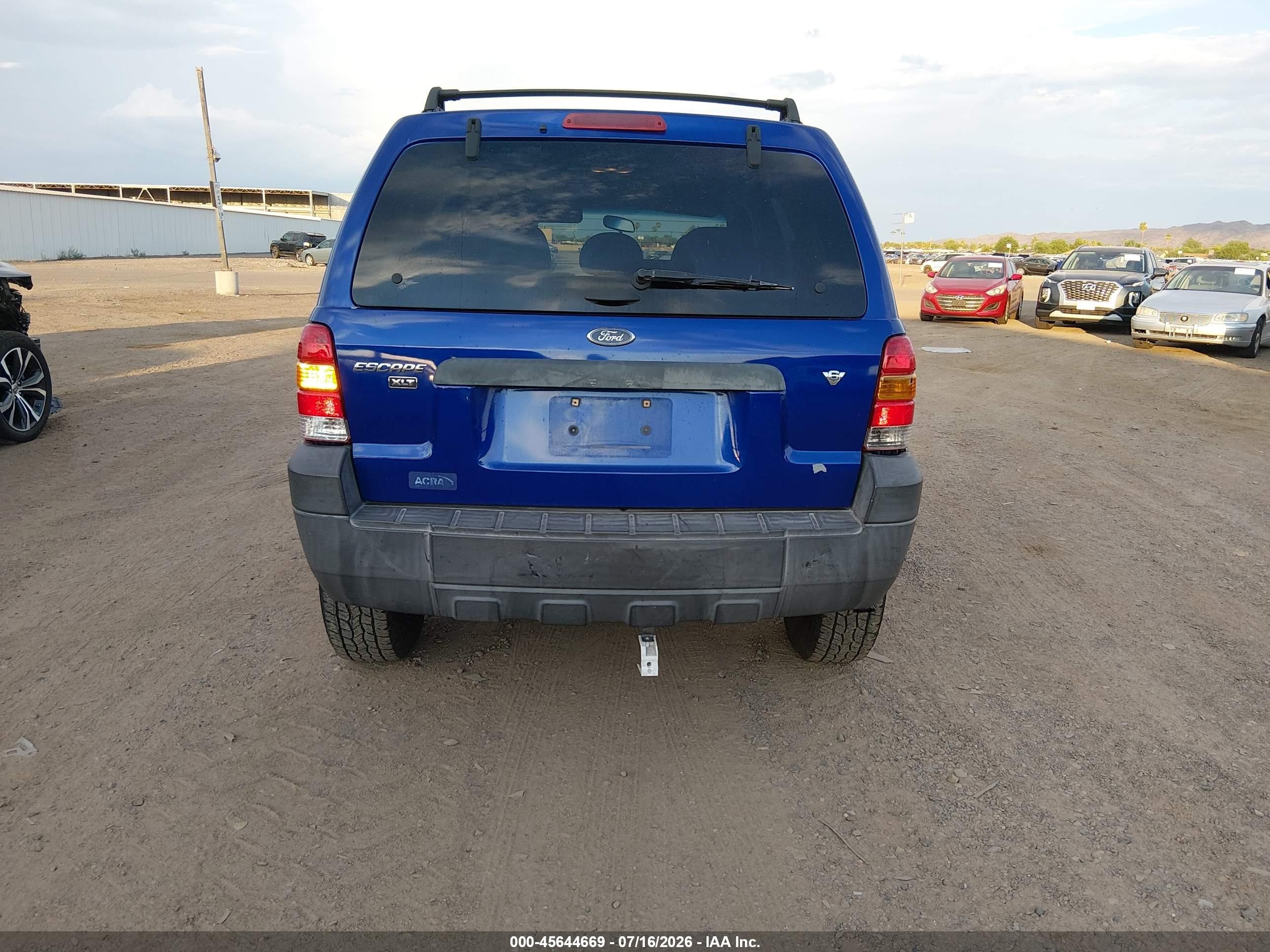 2006 Ford Escape Xlt/xlt Sport Blue vin: 1FMYU03166KB67399