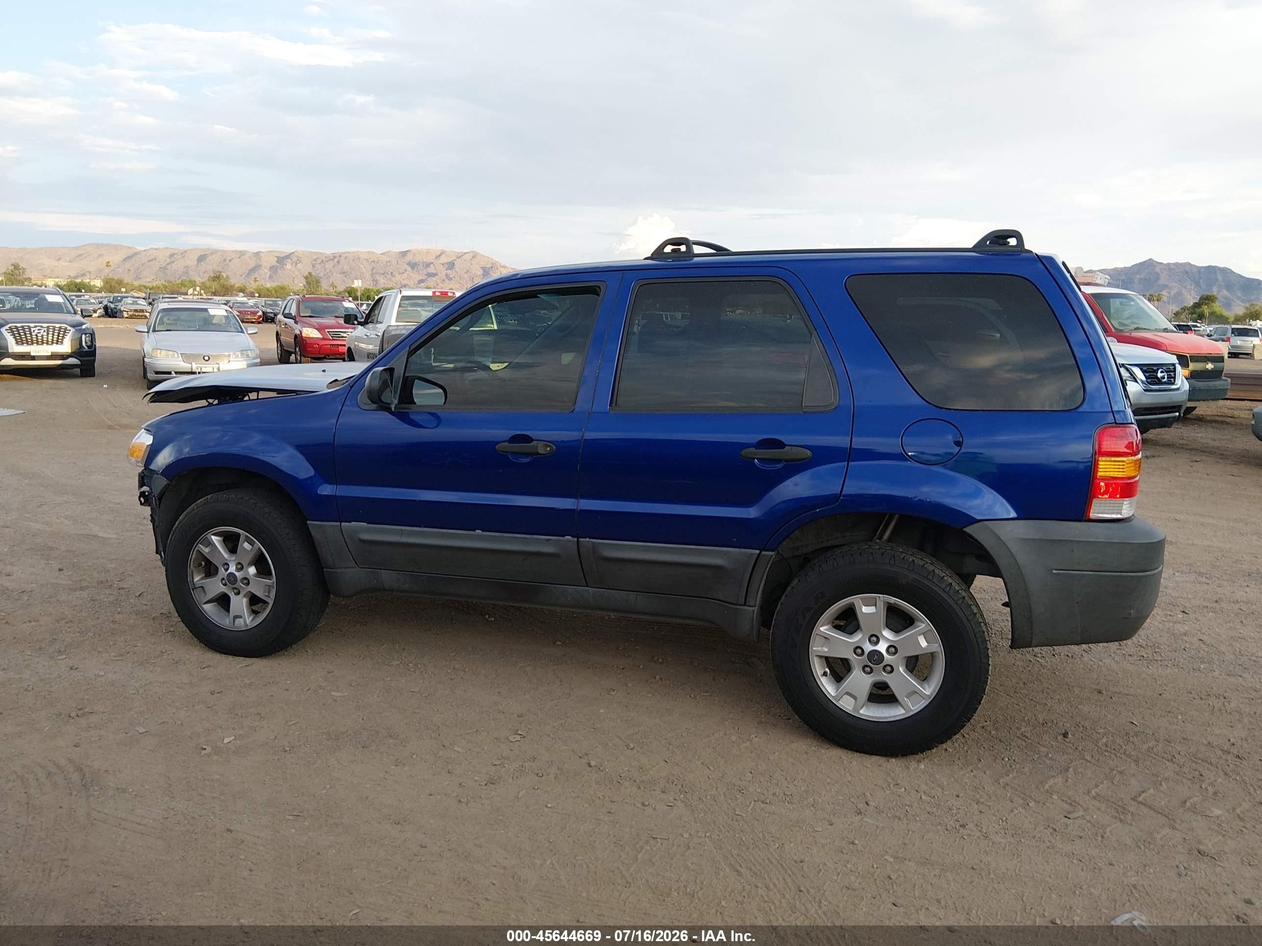 2006 Ford Escape Xlt/xlt Sport Blue vin: 1FMYU03166KB67399