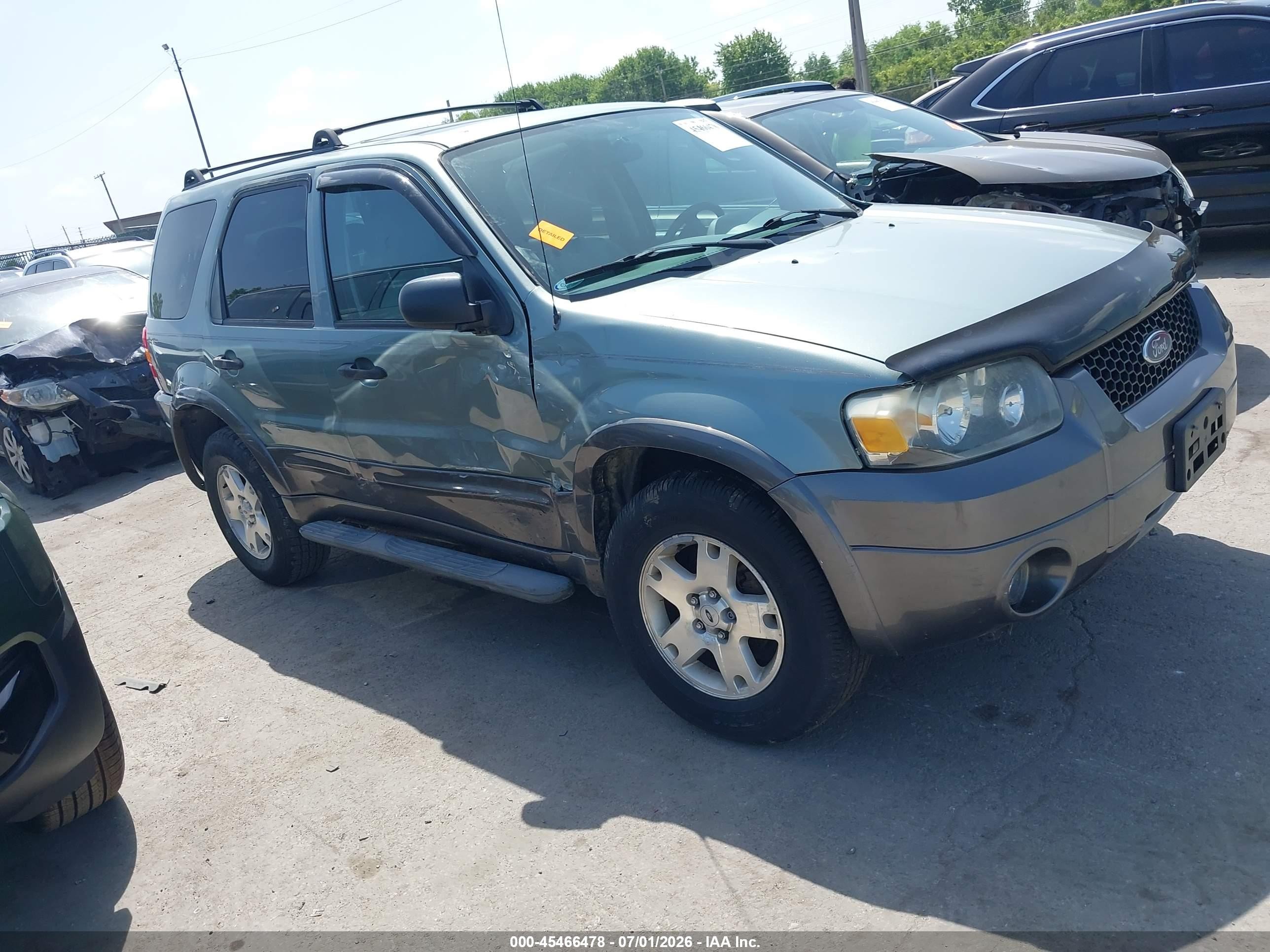 2006 Ford Escape Xlt/xlt Sport Зеленый vin: 1FMYU03166KB87751