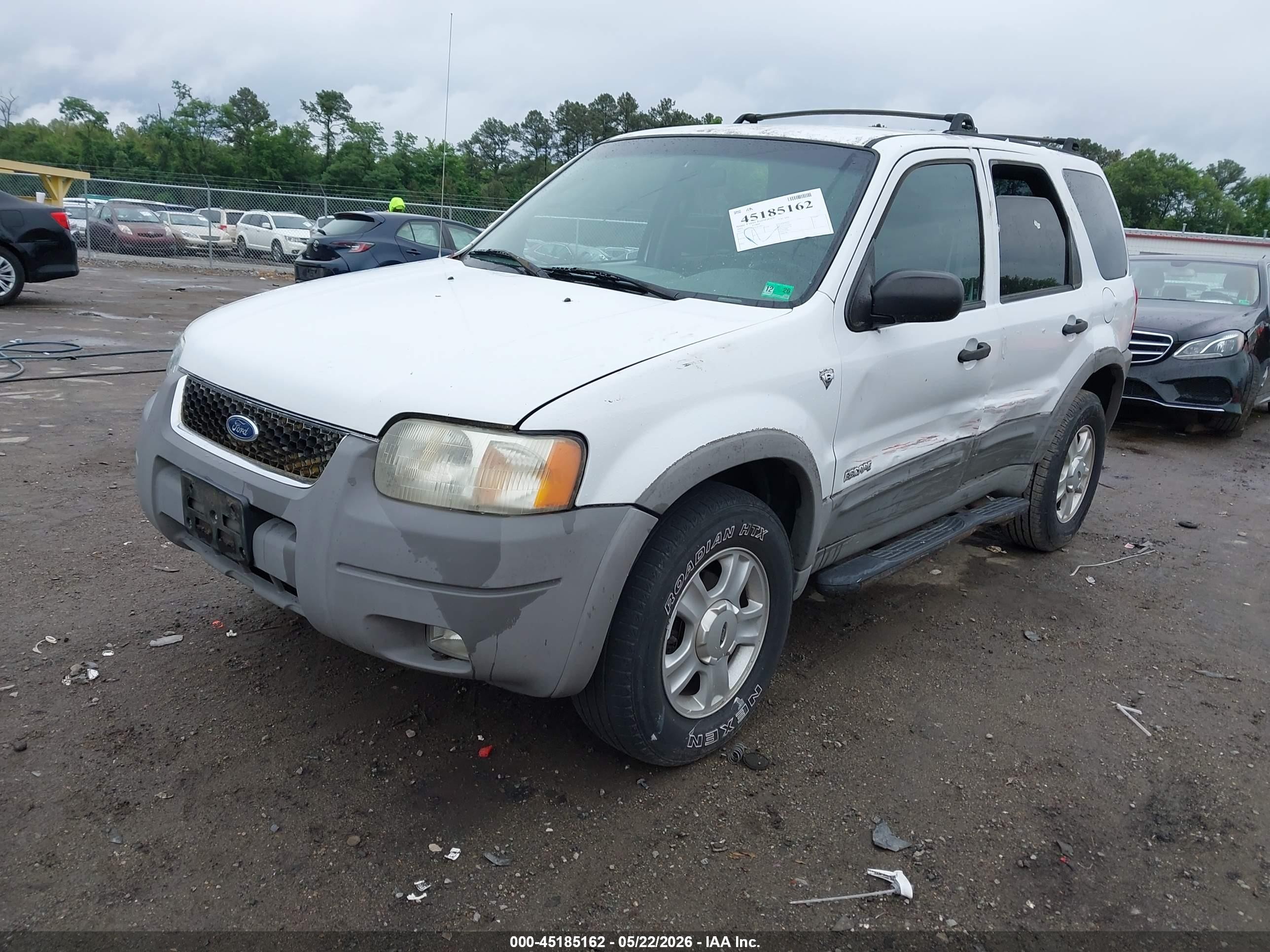 2002 Ford Escape Xlt White vin: 1FMYU03172KB37967