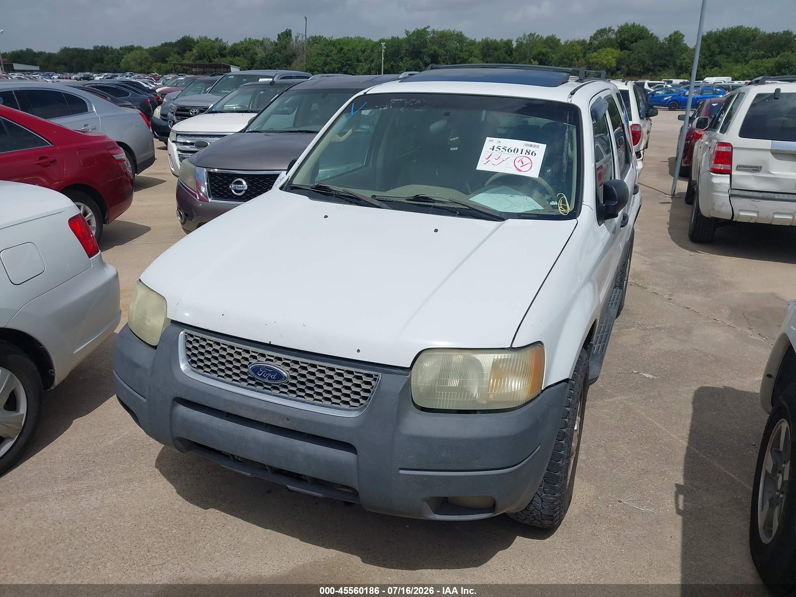 2003 Ford Escape Xlt Белый vin: 1FMYU03173KB34682