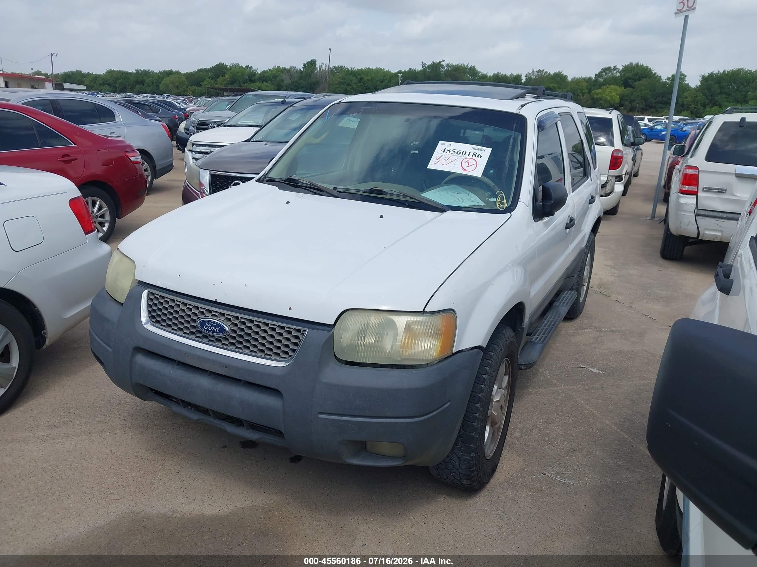 2003 Ford Escape Xlt Белый vin: 1FMYU03173KB34682
