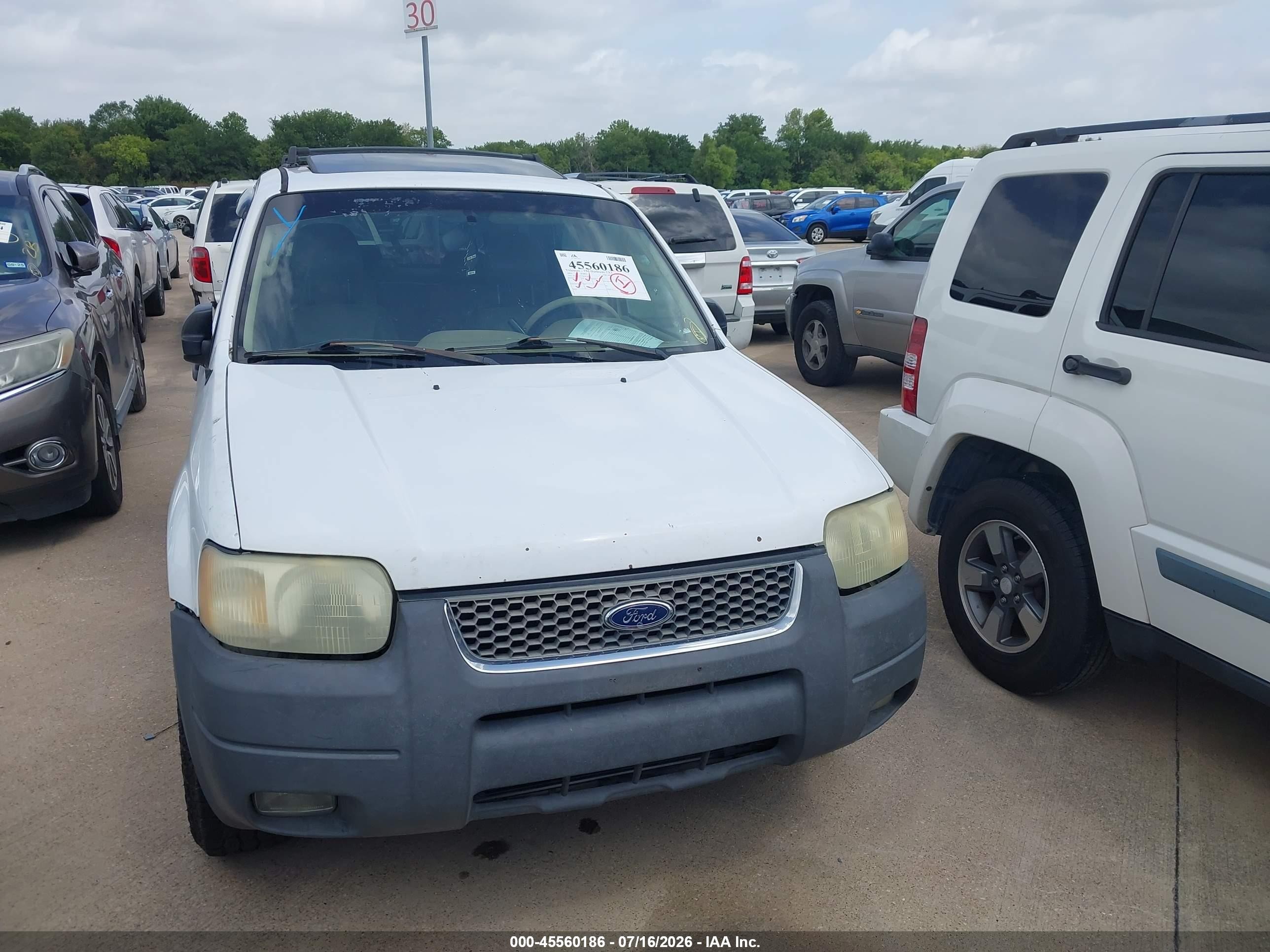 2003 Ford Escape Xlt Белый vin: 1FMYU03173KB34682