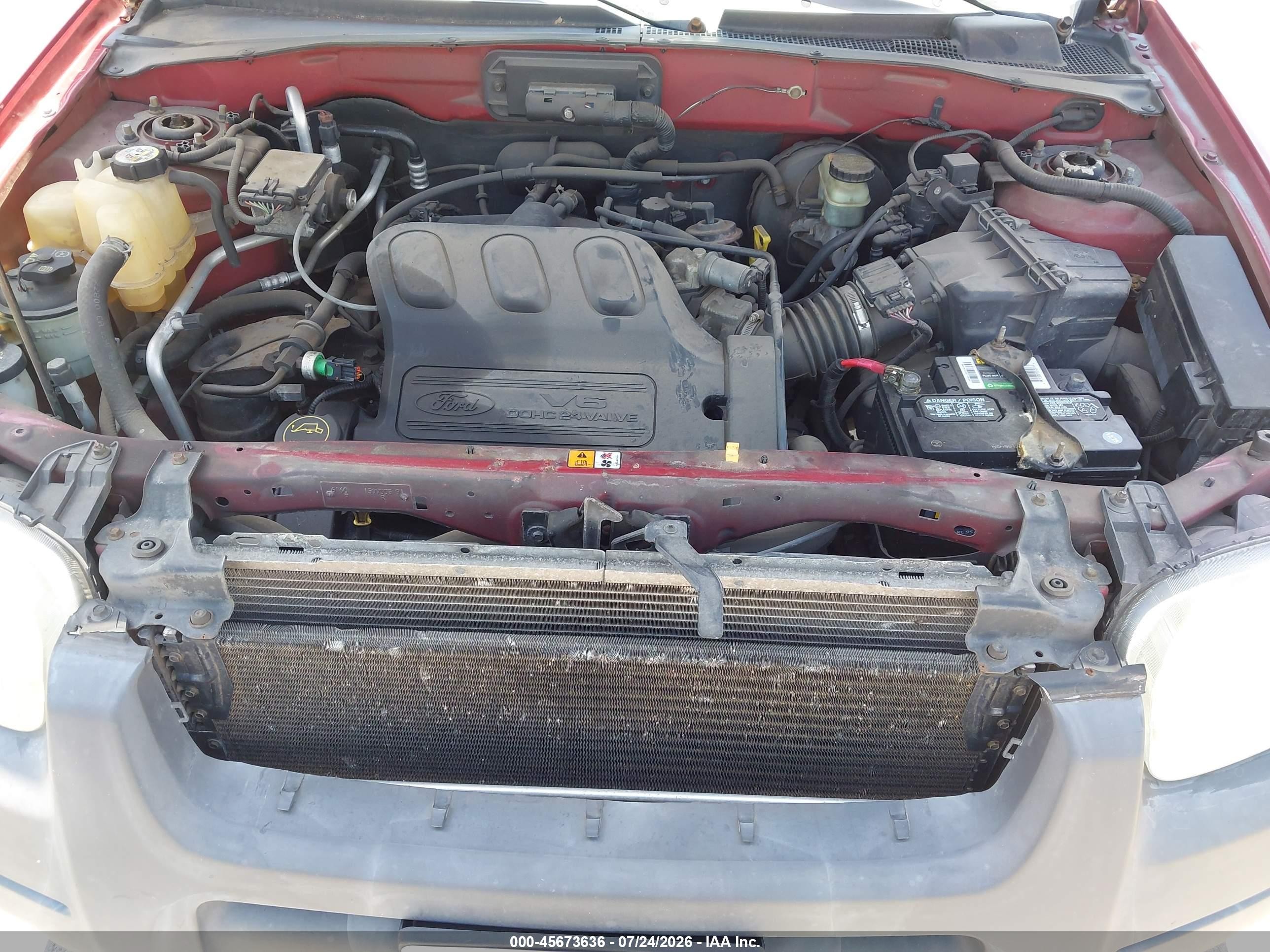 2004 Ford Escape Xlt Red vin: 1FMYU03174KA42649
