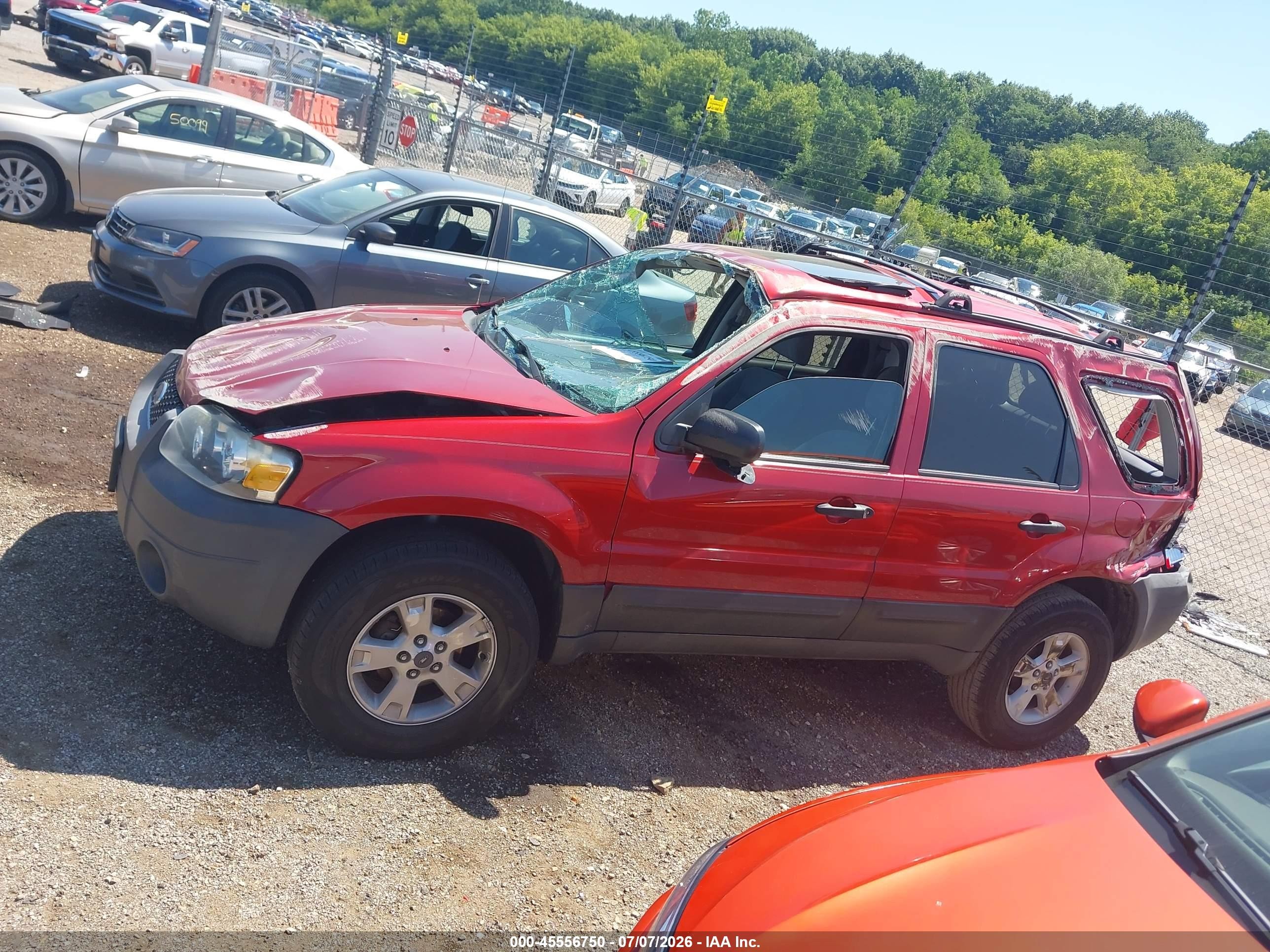 2005 Ford Escape Xlt Red vin: 1FMYU03175DA06417