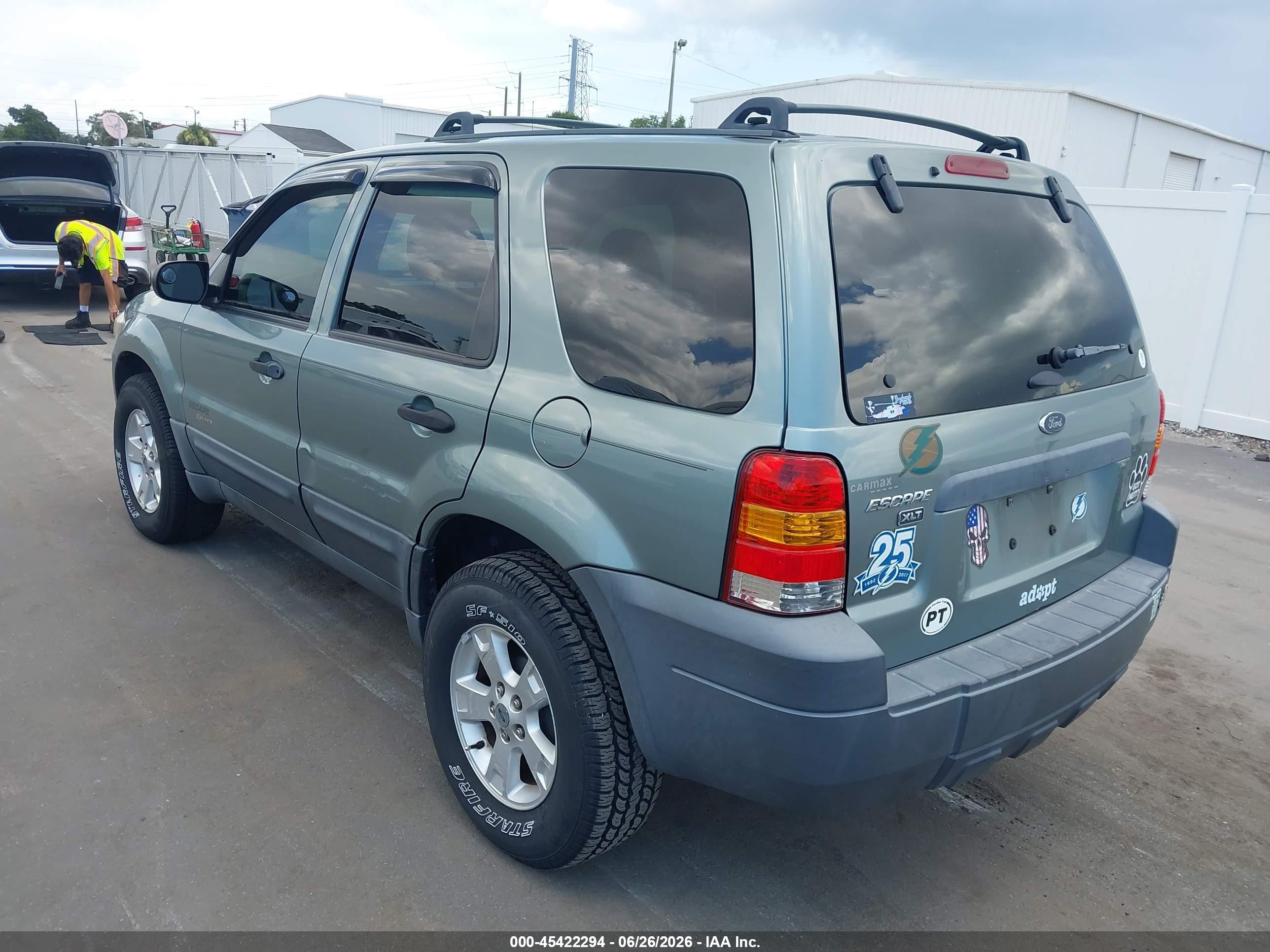 2005 Ford Escape Xlt Light Blue vin: 1FMYU03175KB06996