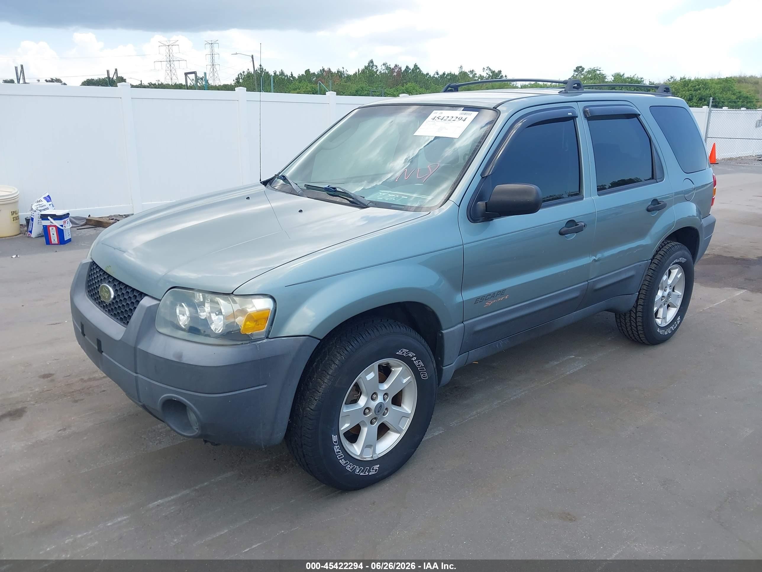 2005 Ford Escape Xlt Light Blue vin: 1FMYU03175KB06996