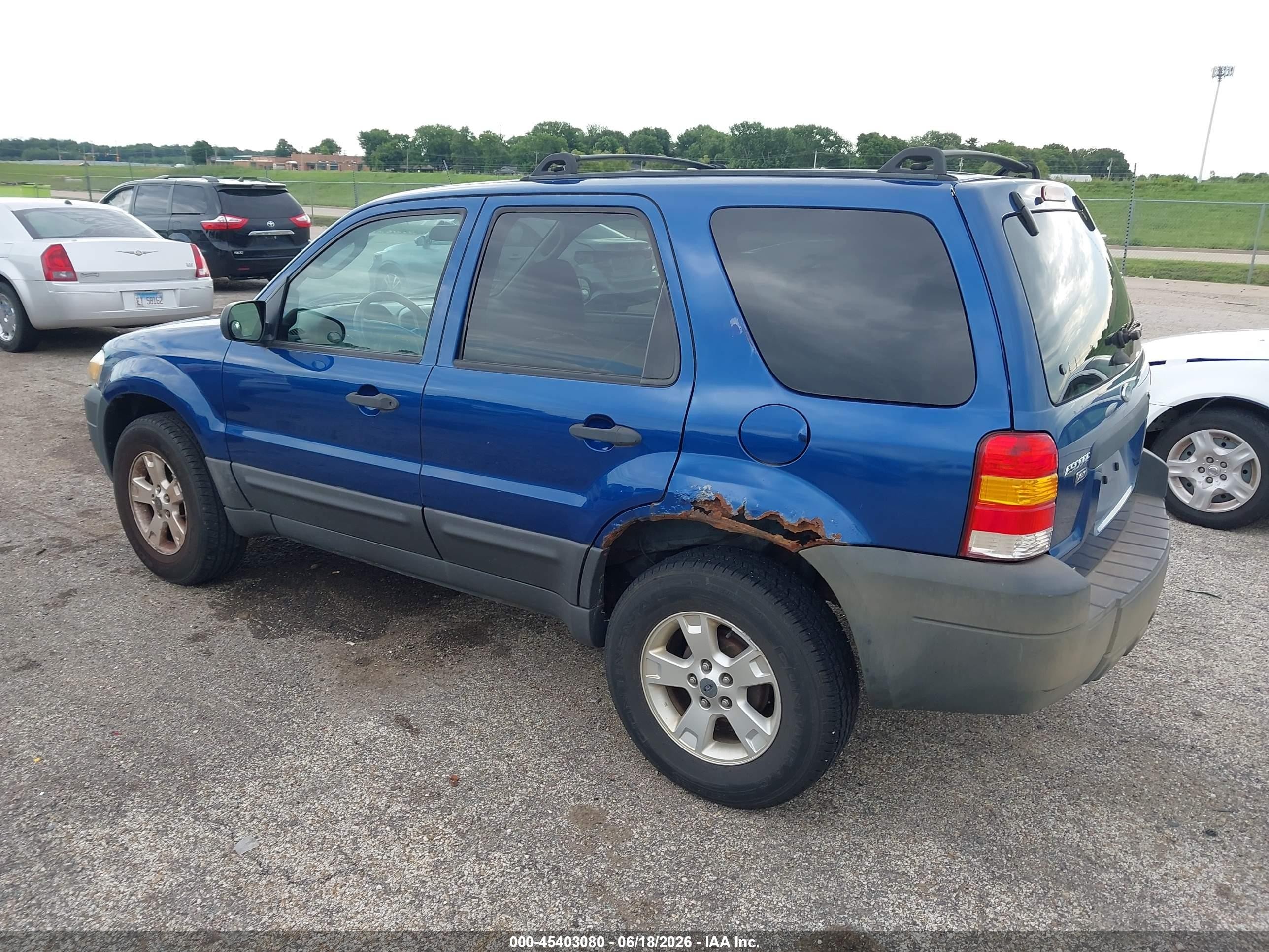 2007 Ford Escape Xlt/xlt Sport Blue vin: 1FMYU03177KA67555
