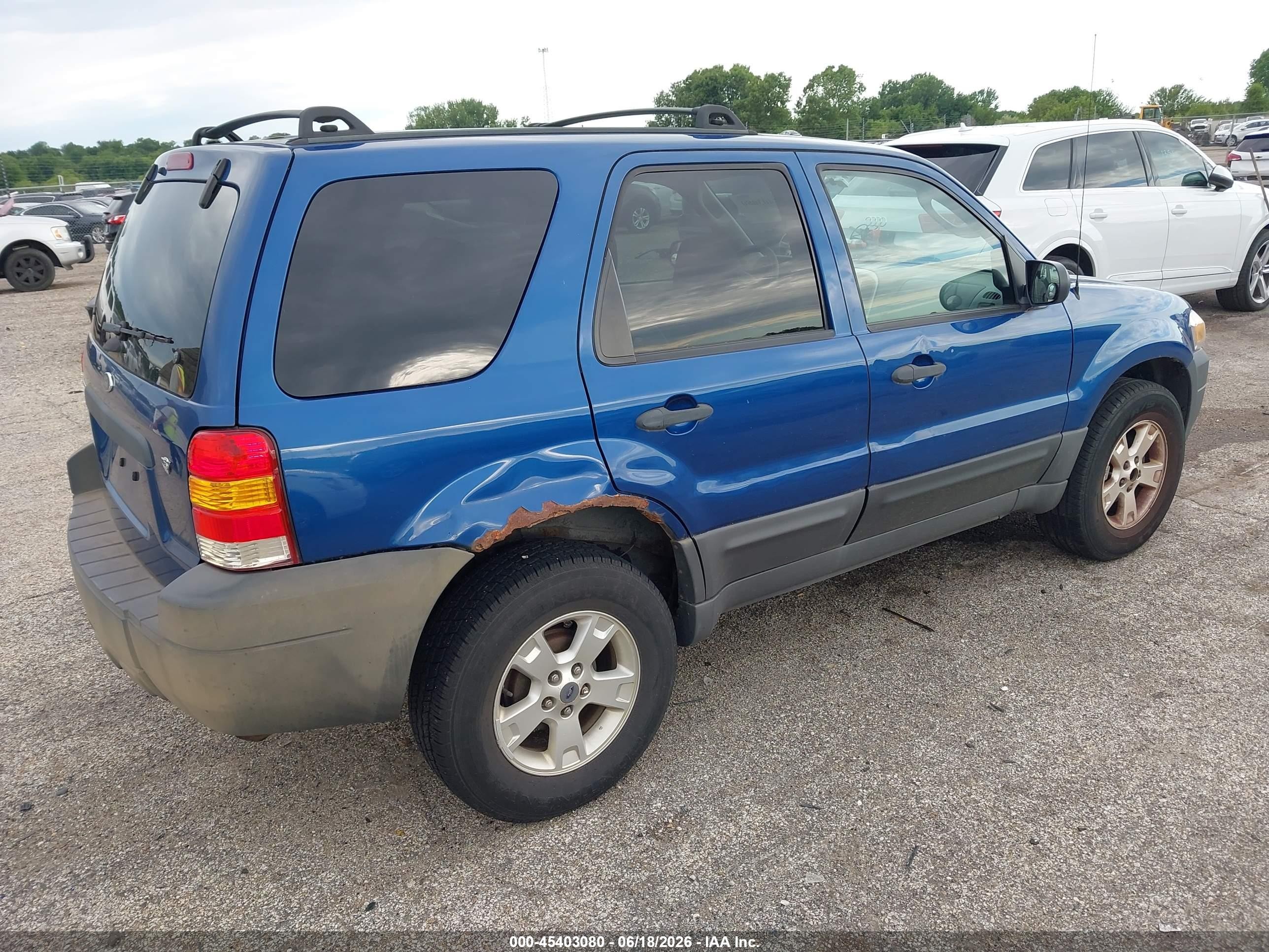 2007 Ford Escape Xlt/xlt Sport Blue vin: 1FMYU03177KA67555