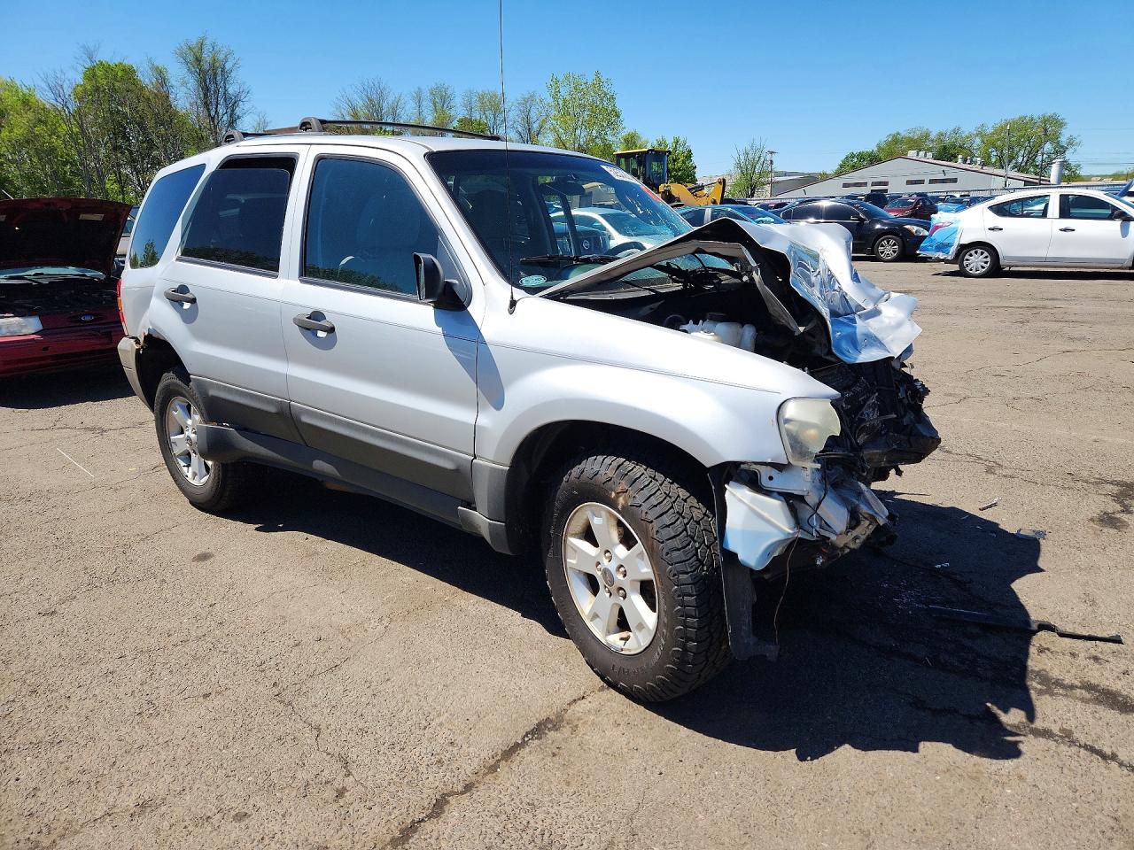 2007 Ford Escape Xlt Silver vin: 1FMYU03177KB25602