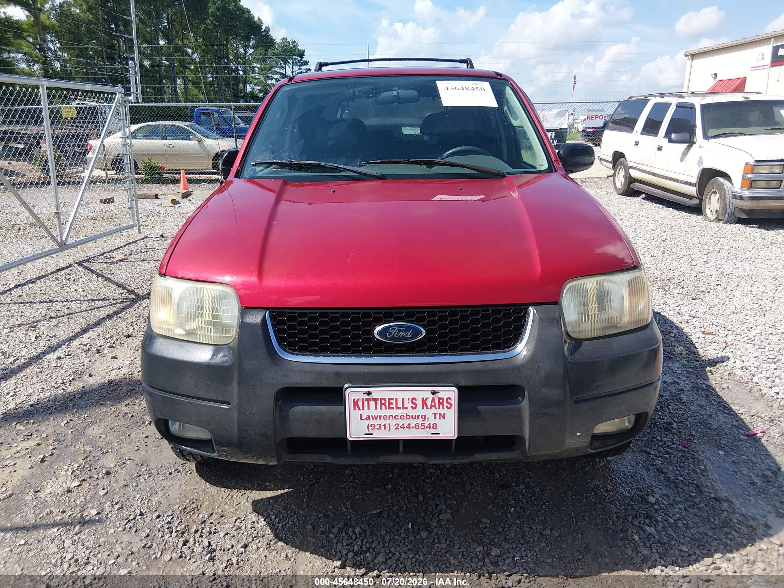 2003 Ford Escape Xlt Red vin: 1FMYU03183KC97714