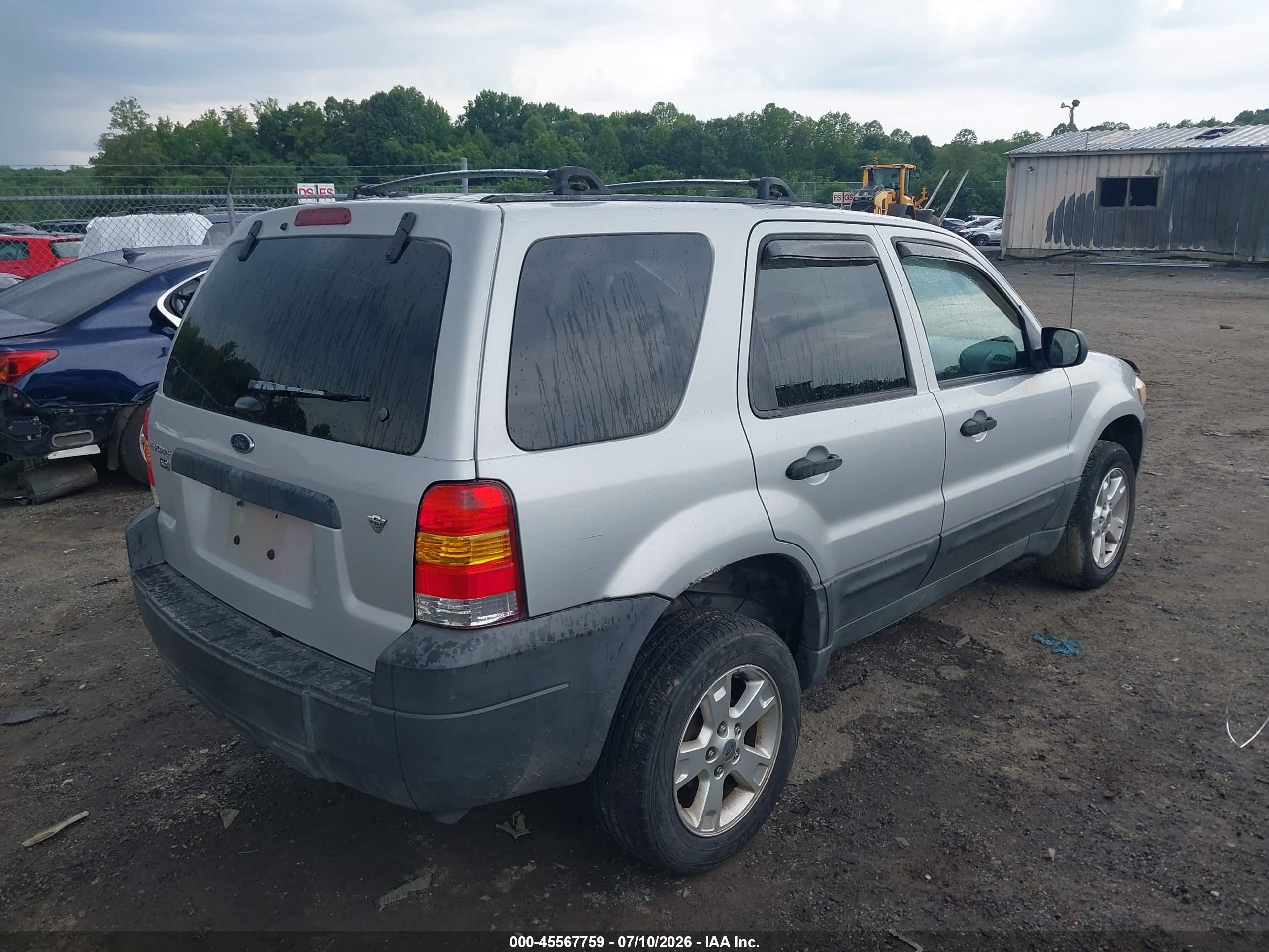 2005 Ford Escape Xlt Silver vin: 1FMYU03185KB28666