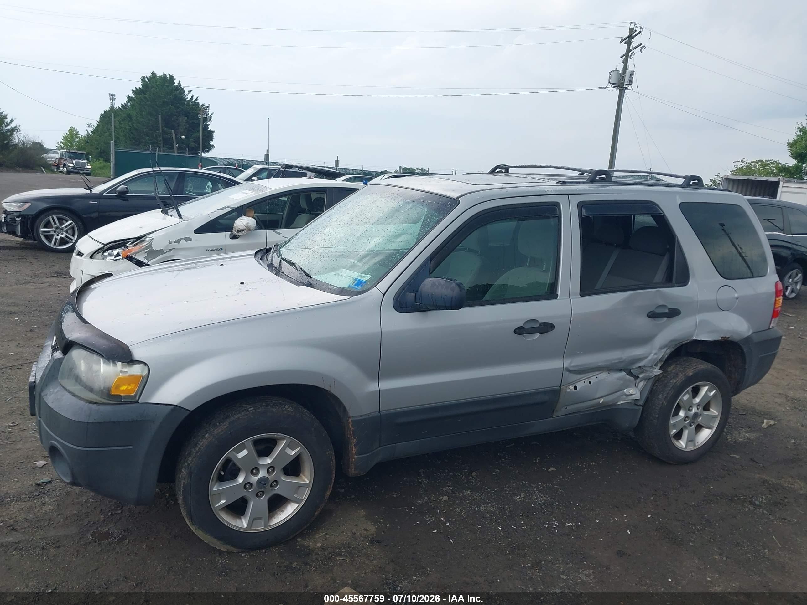 2005 Ford Escape Xlt Silver vin: 1FMYU03185KB28666
