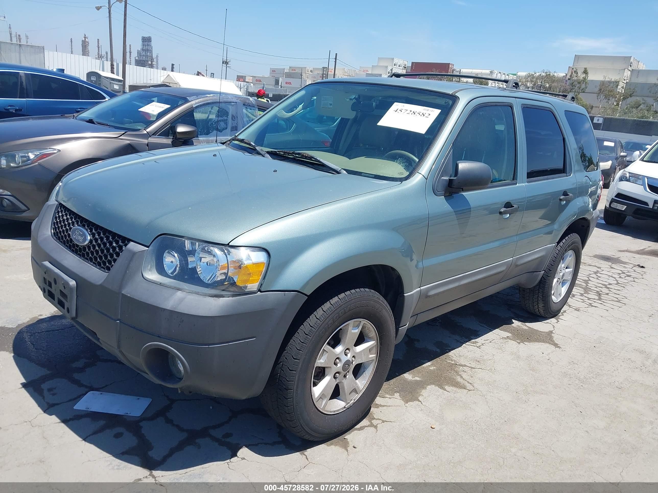 2005 Ford Escape Xlt Green vin: 1FMYU03185KB77723