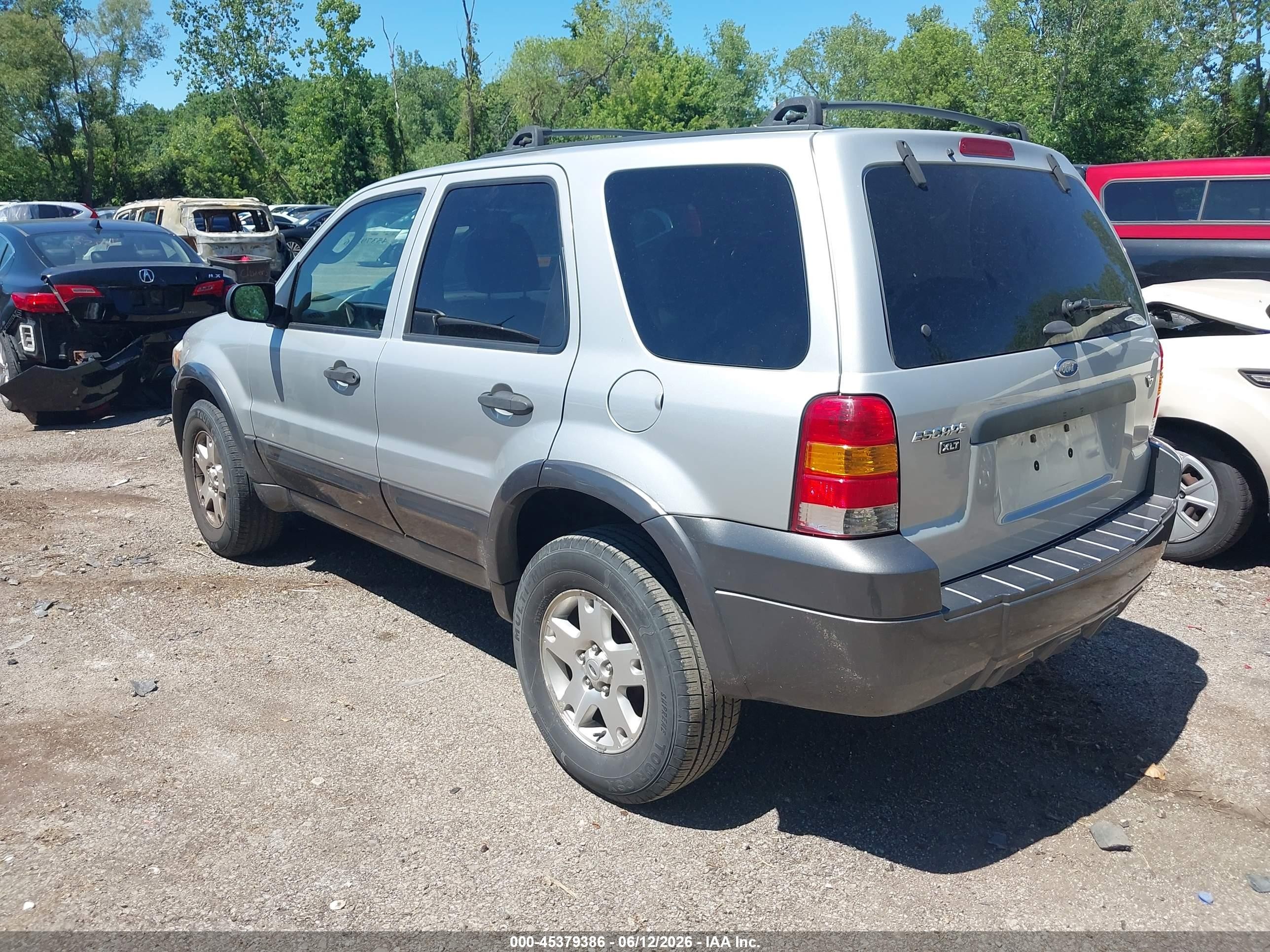 2006 Ford Escape Xlt/xlt Sport Silver vin: 1FMYU03186KD10384