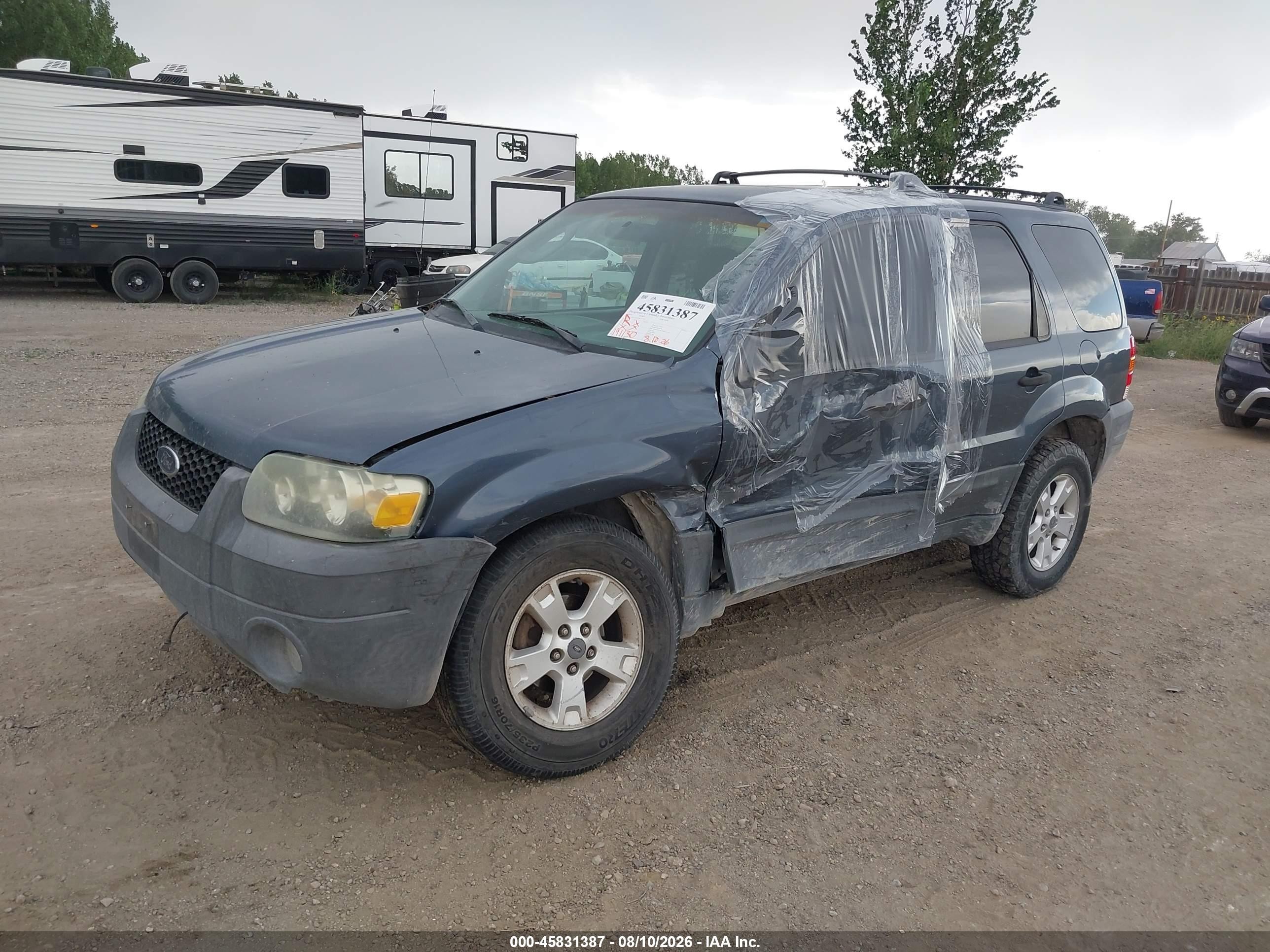 2005 Ford Escape Xlt Blue vin: 1FMYU03195KA47241