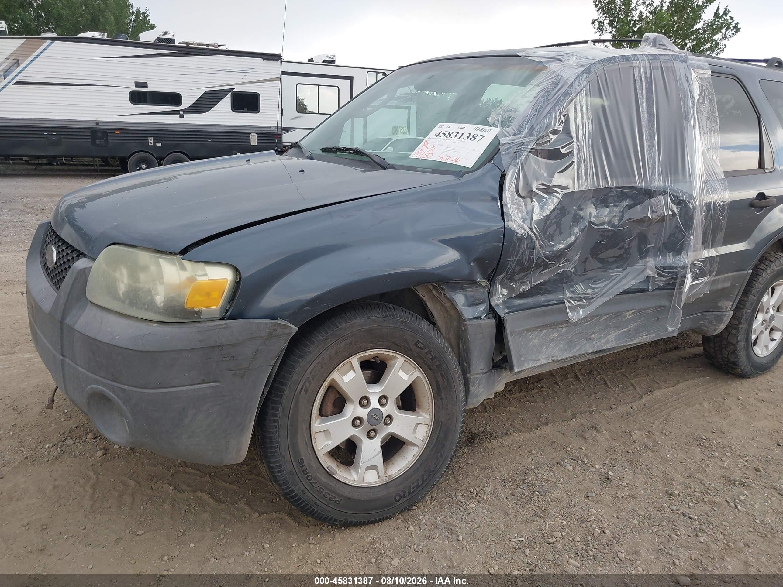 2005 Ford Escape Xlt Blue vin: 1FMYU03195KA47241