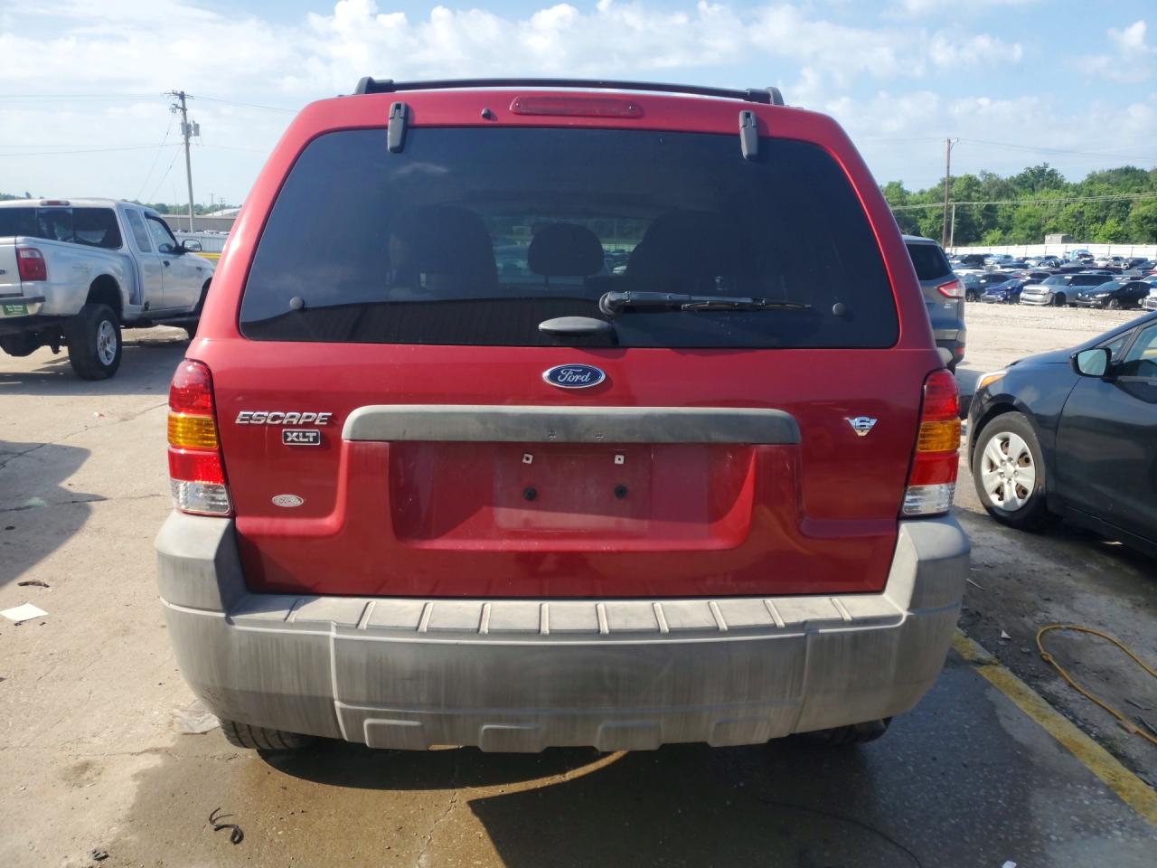 2007 Ford Escape Xlt Burgundy vin: 1FMYU03197KA20012