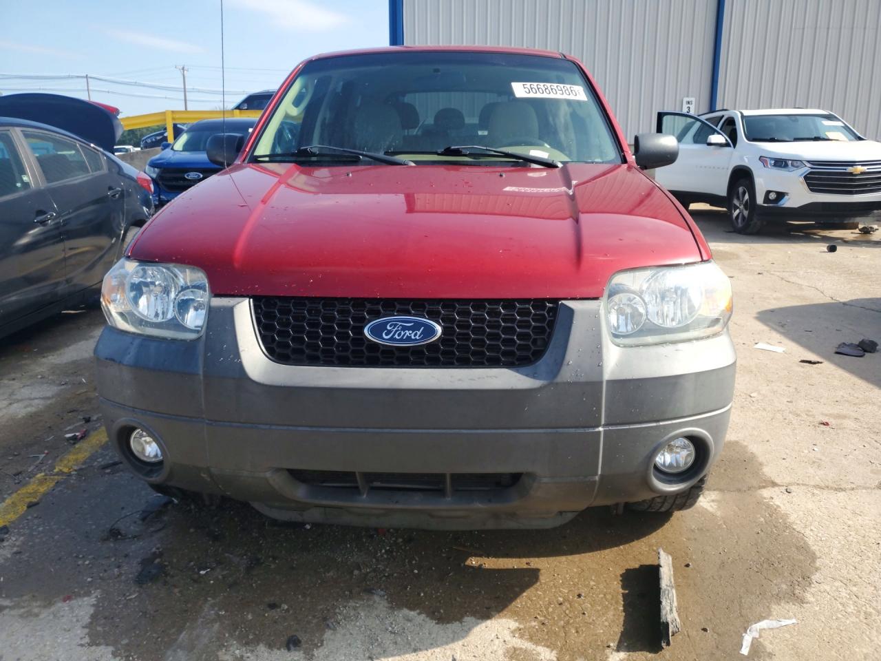 2007 Ford Escape Xlt Burgundy vin: 1FMYU03197KA20012