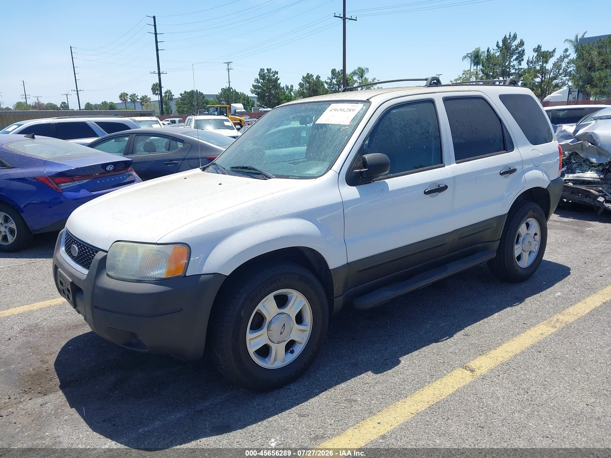 2003 Ford Escape Xlt Белый vin: 1FMYU031X3KE07940