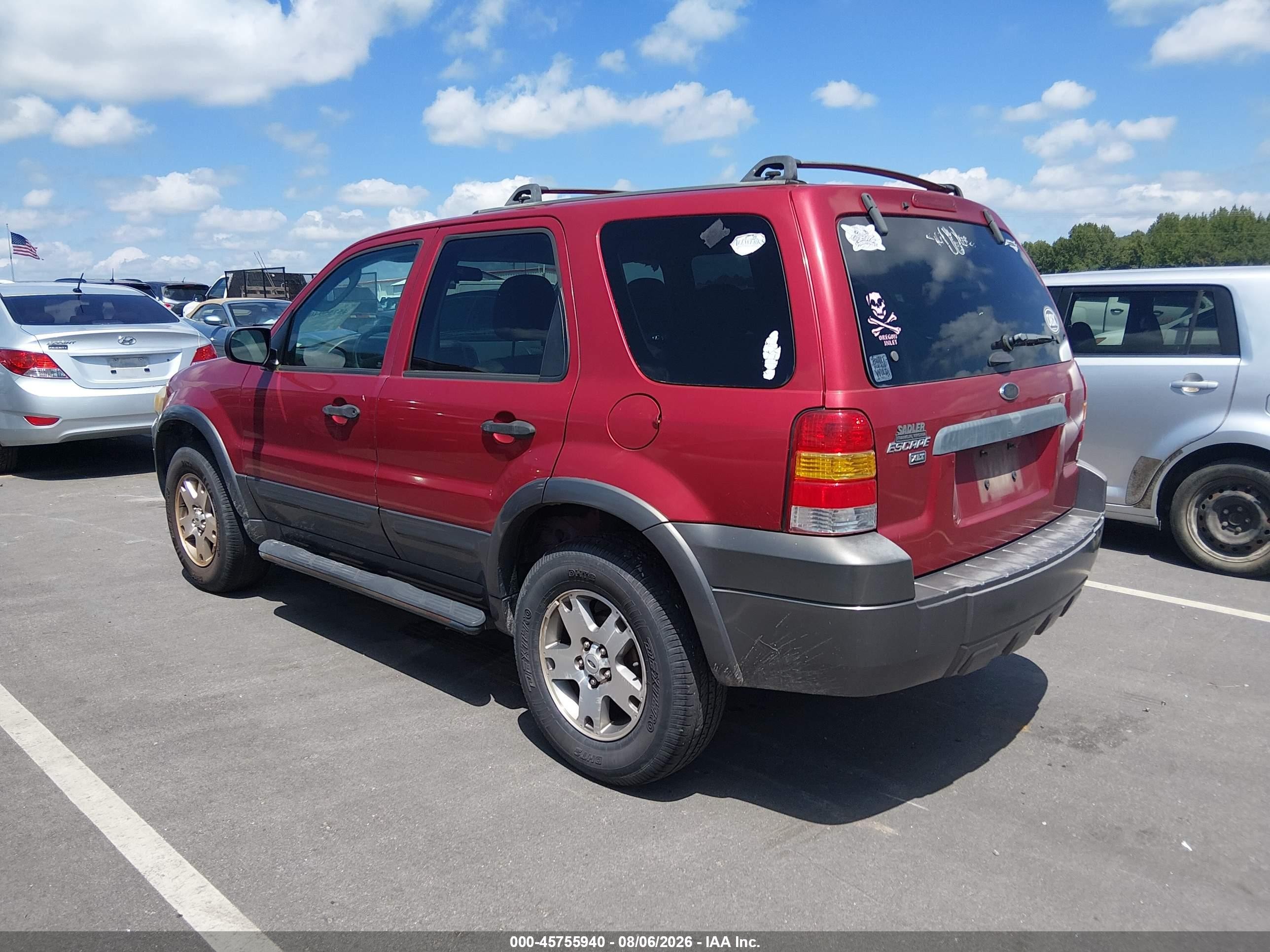 2005 Ford Escape Xlt Red vin: 1FMYU031X5KB01680