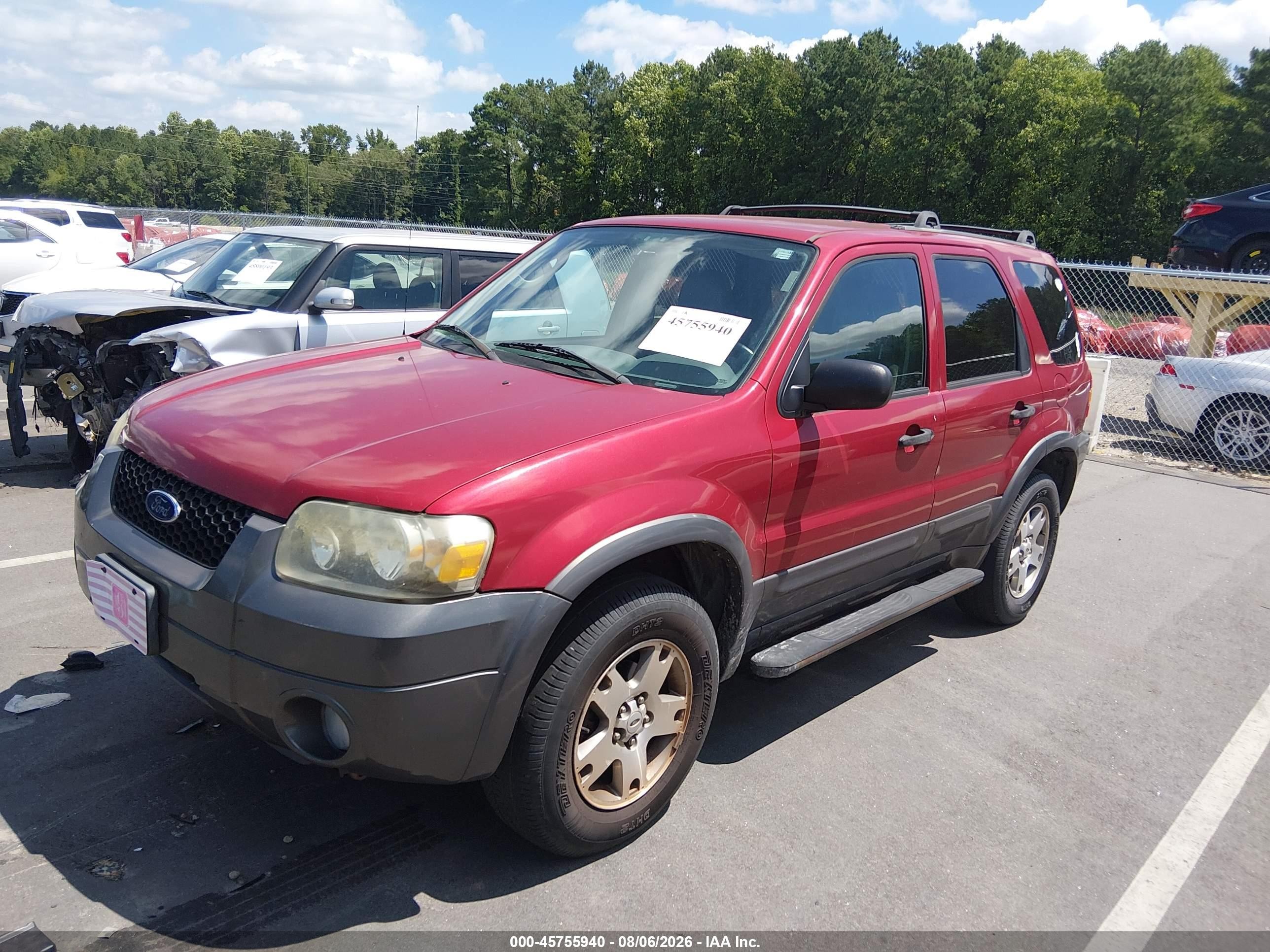 2005 Ford Escape Xlt Red vin: 1FMYU031X5KB01680