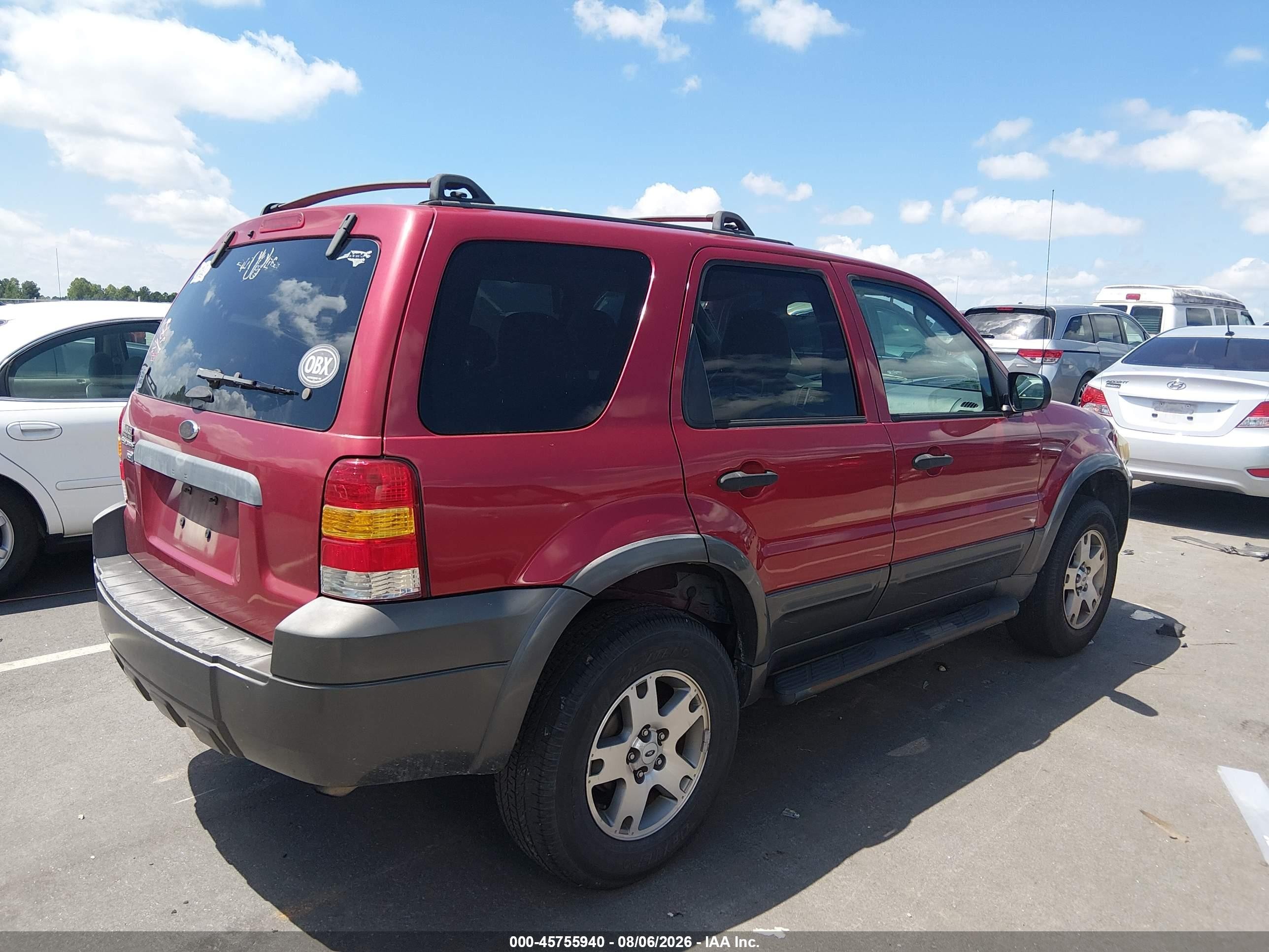 2005 Ford Escape Xlt Red vin: 1FMYU031X5KB01680