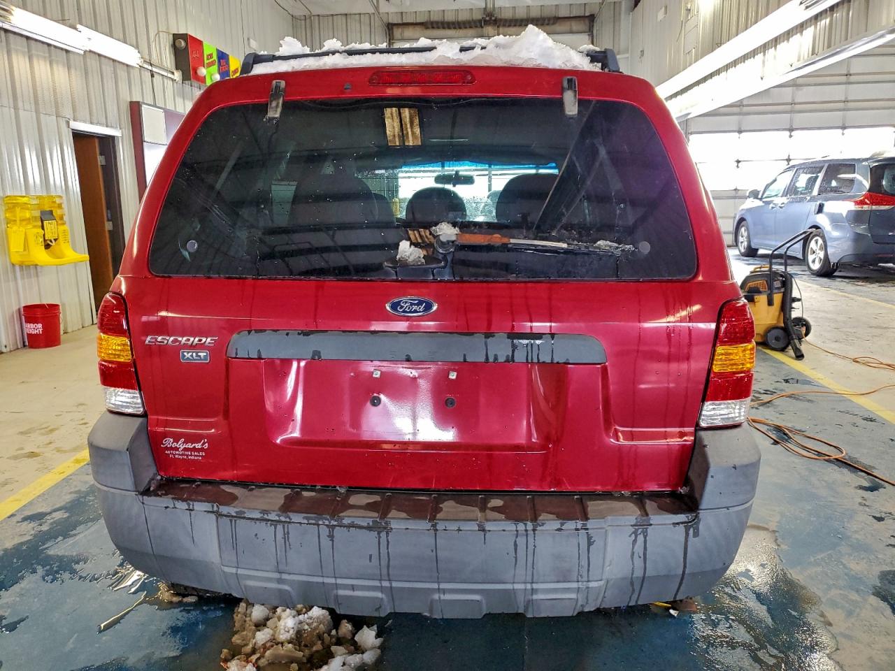2007 Ford Escape Red vin: 1FMYU03Z37KA30587