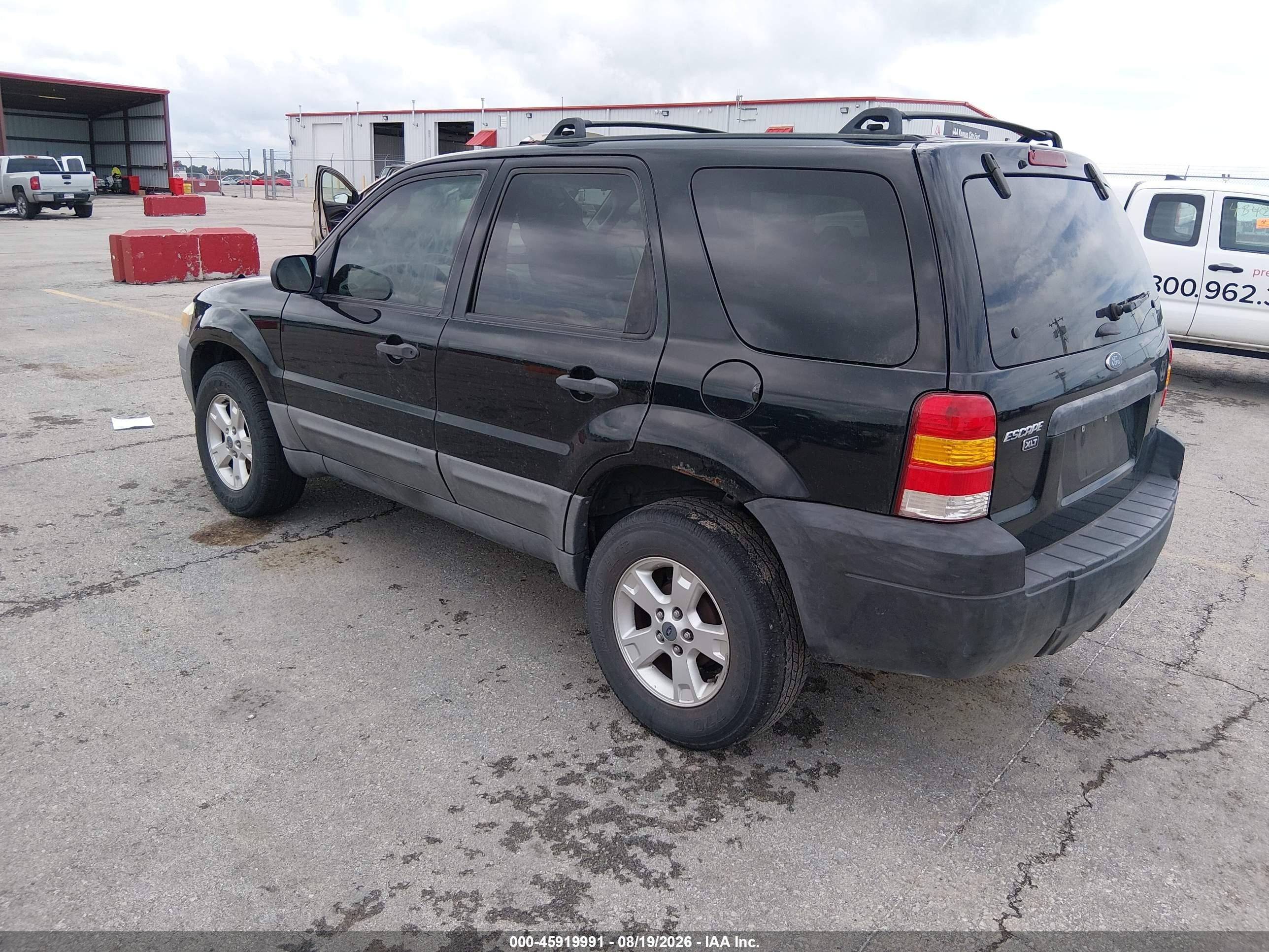 2007 Ford Escape Xlt Black vin: 1FMYU03Z37KB79758