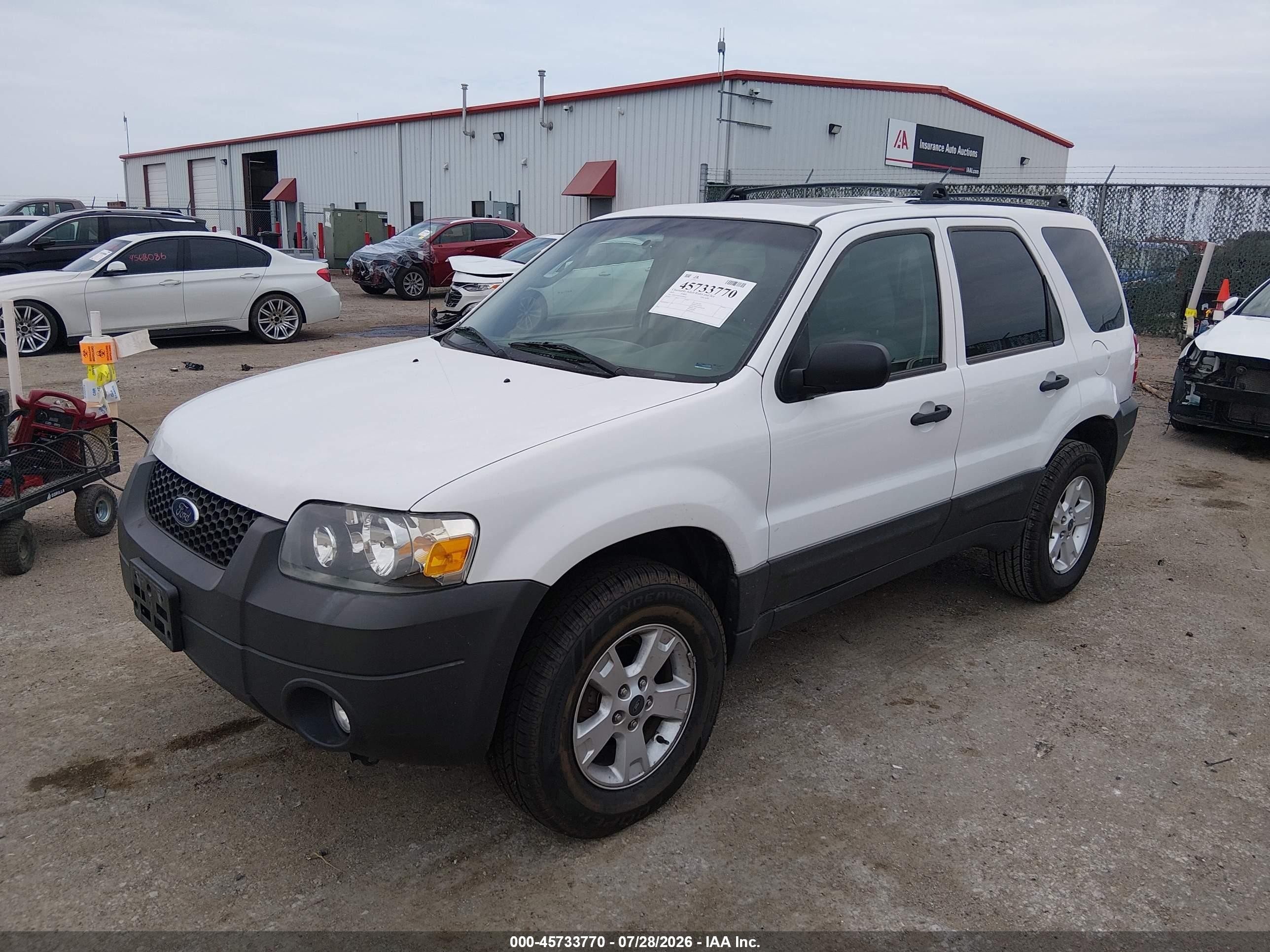 2007 Ford Escape Xlt Белый vin: 1FMYU03Z47KB90381