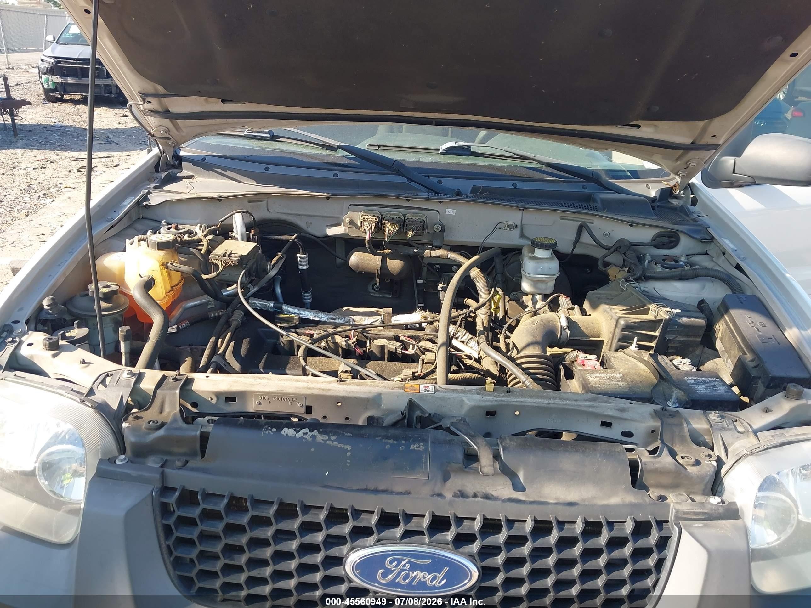 2007 Ford Escape Xlt White vin: 1FMYU03Z87KA91224
