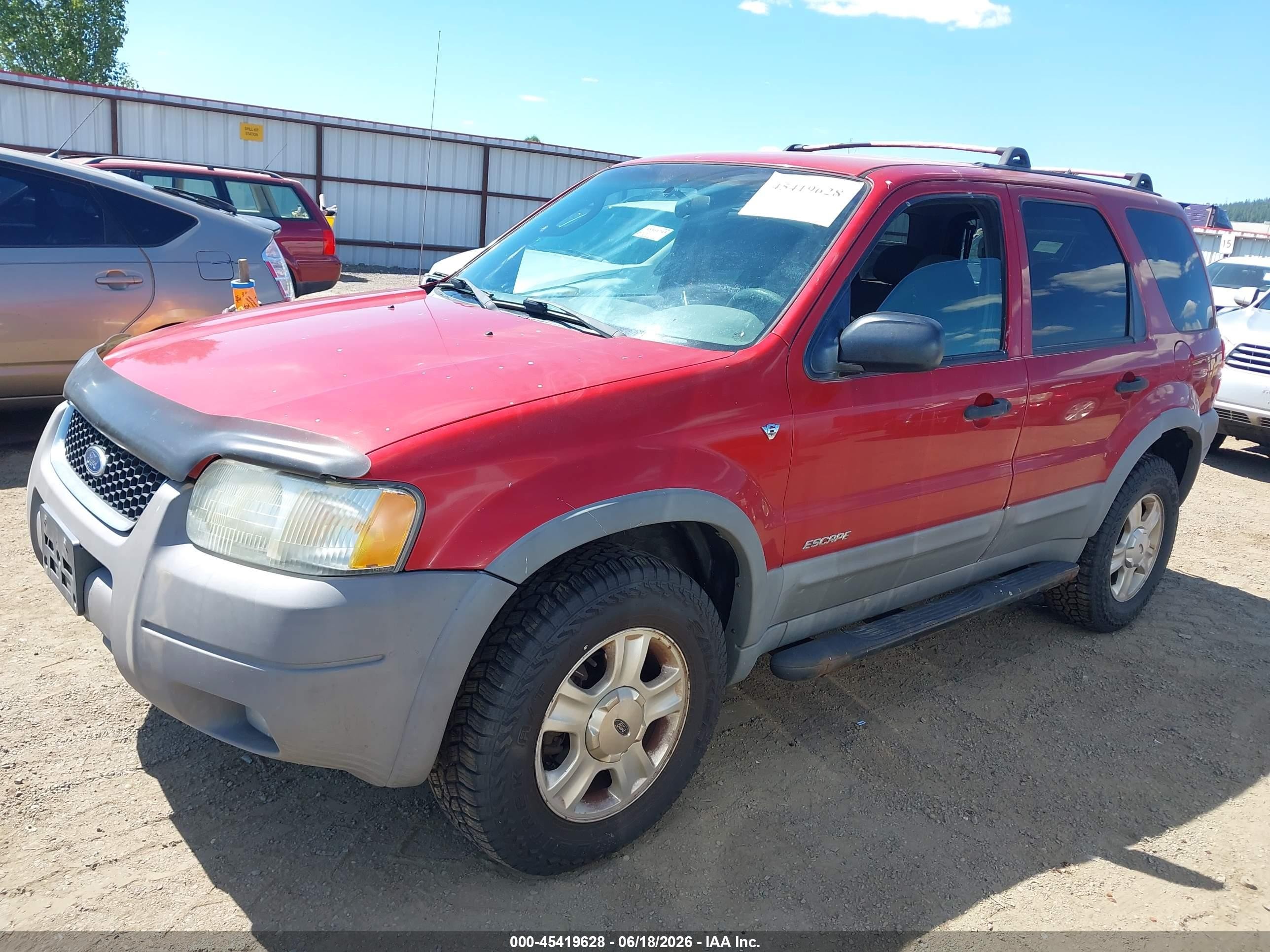 2001 Ford Escape Xlt Red vin: 1FMYU04101KC35784