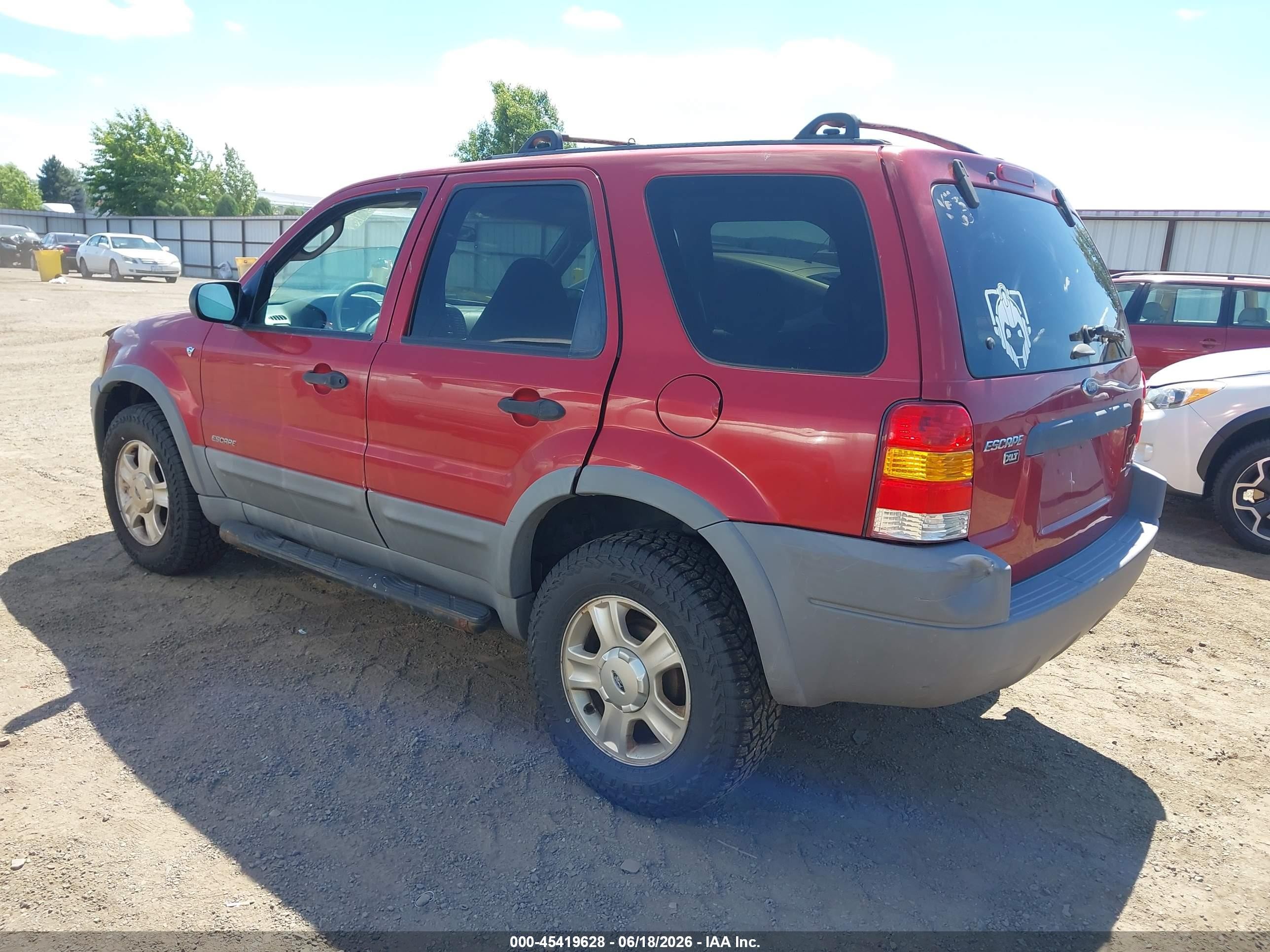 2001 Ford Escape Xlt Red vin: 1FMYU04101KC35784