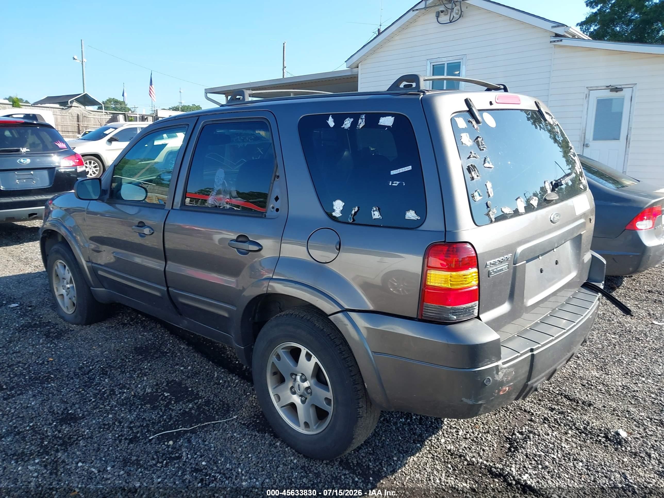 2005 Ford Escape Limited Серый vin: 1FMYU04135KD64558