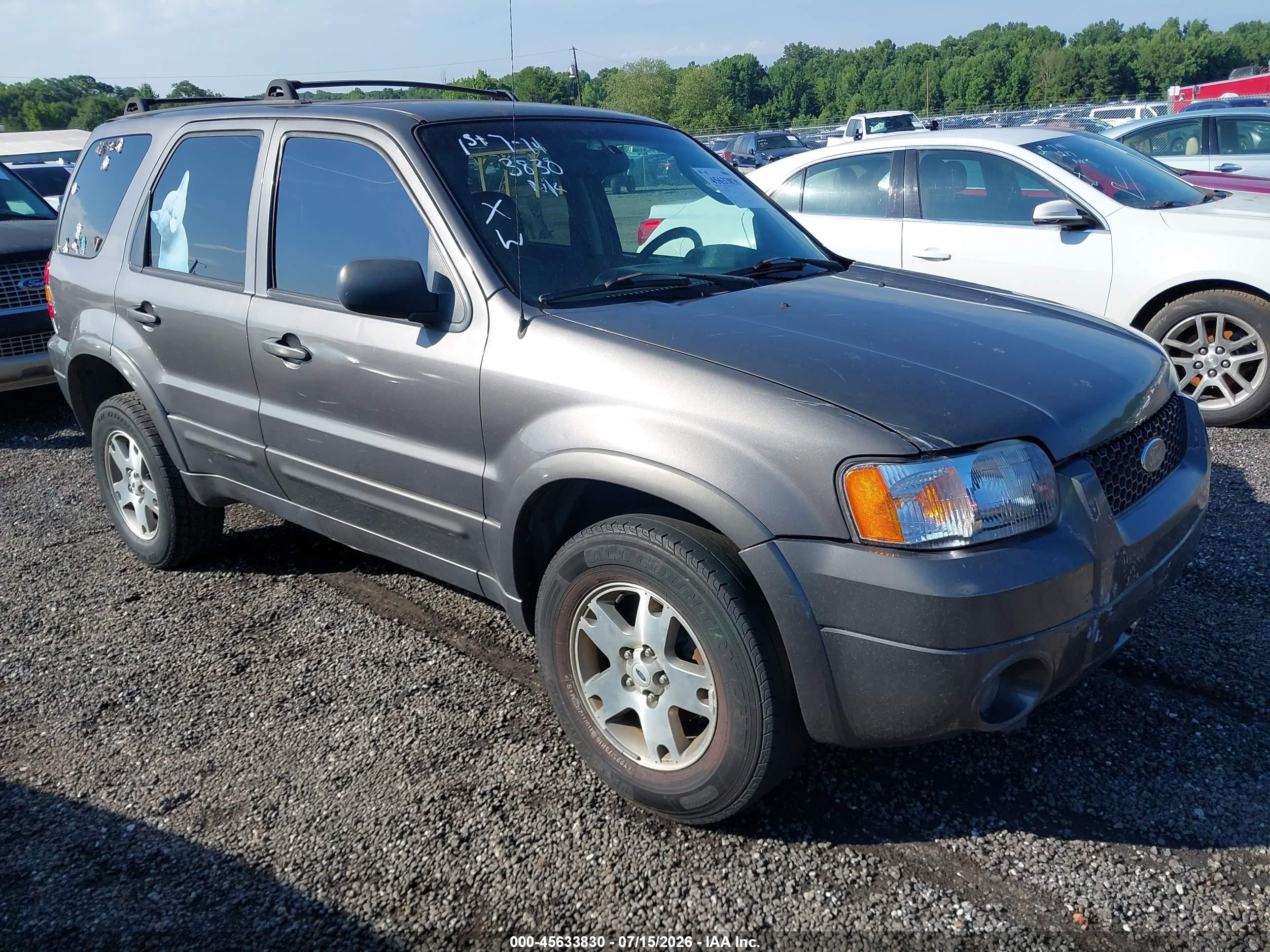2005 Ford Escape Limited Серый vin: 1FMYU04135KD64558