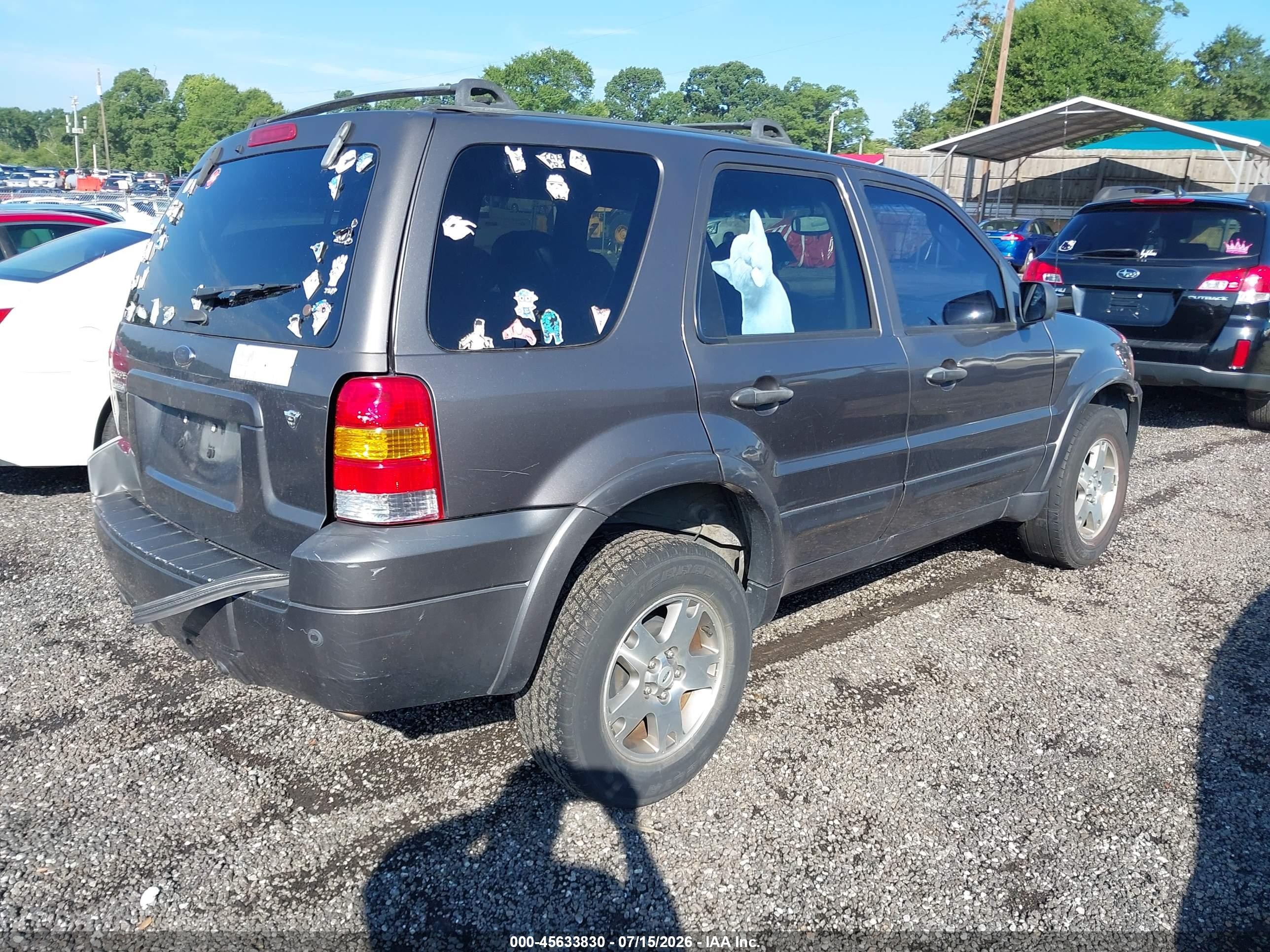 2005 Ford Escape Limited Серый vin: 1FMYU04135KD64558