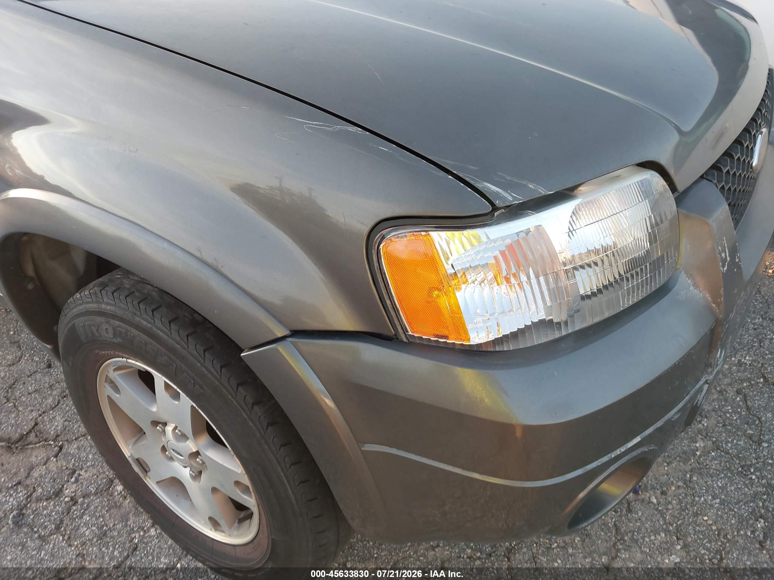 2005 Ford Escape Limited Серый vin: 1FMYU04135KD64558