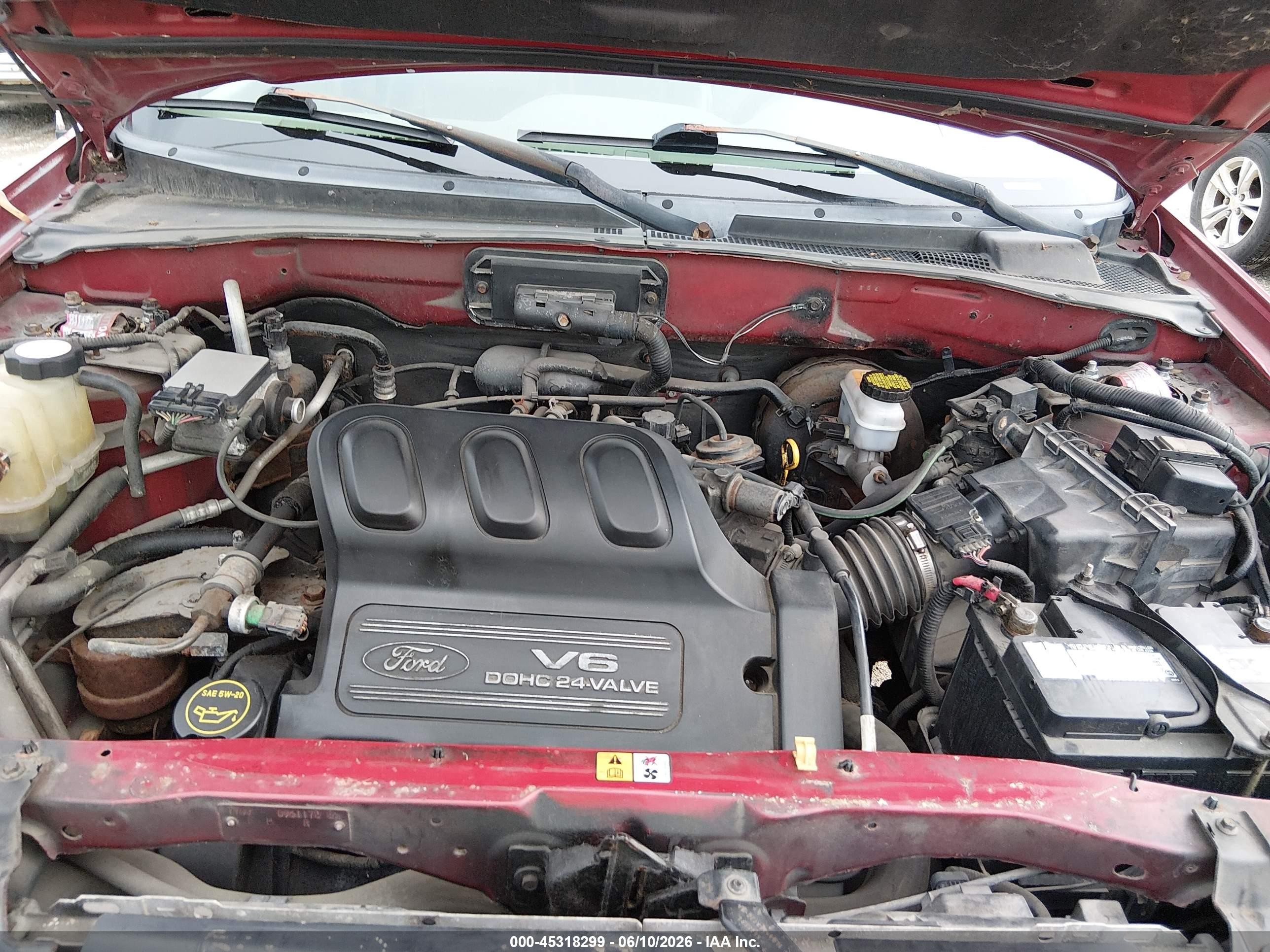 2001 Ford Escape Xlt Red vin: 1FMYU04141KB03000