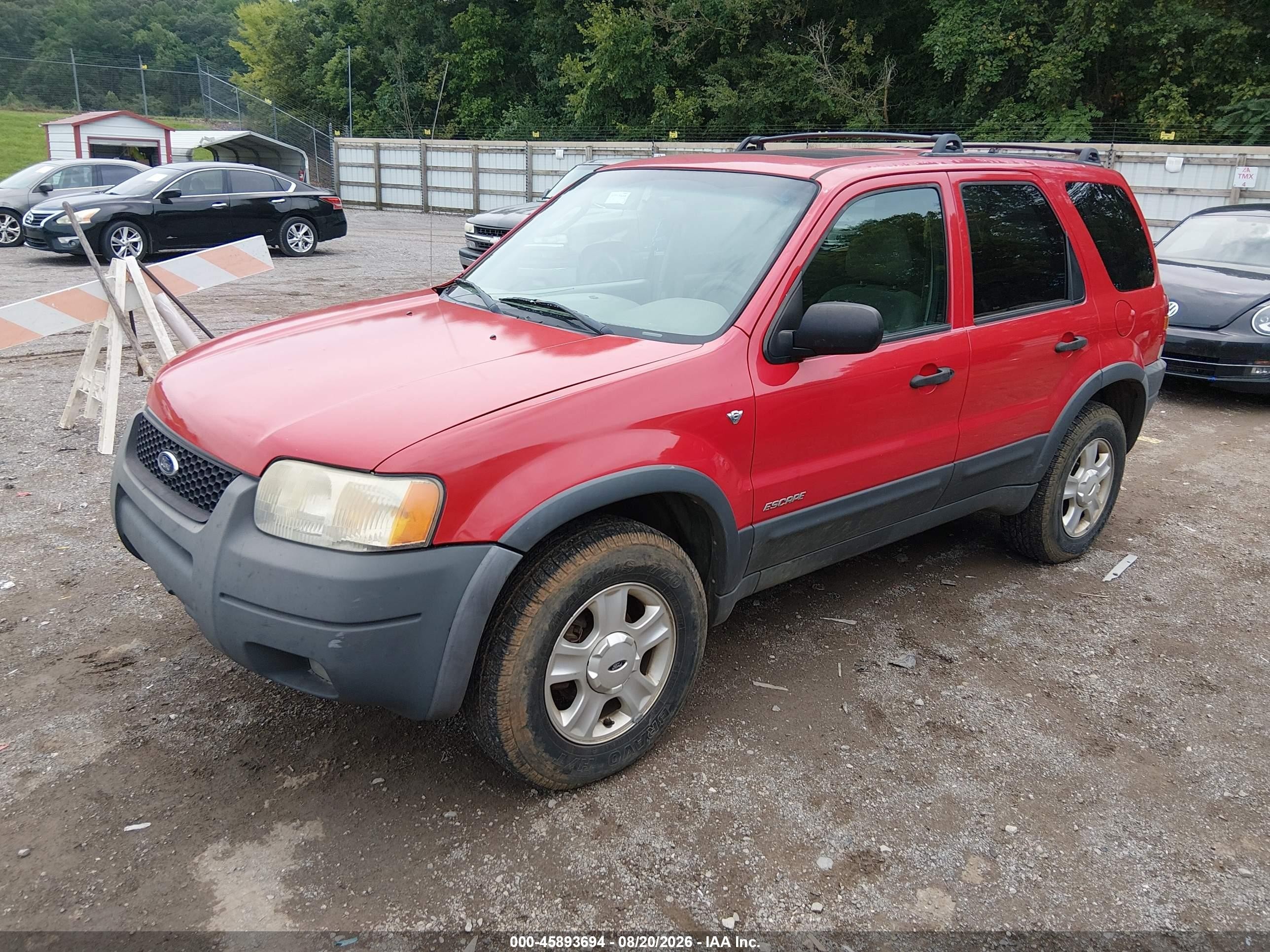 2002 Ford Escape Xlt Red vin: 1FMYU04162KD54652