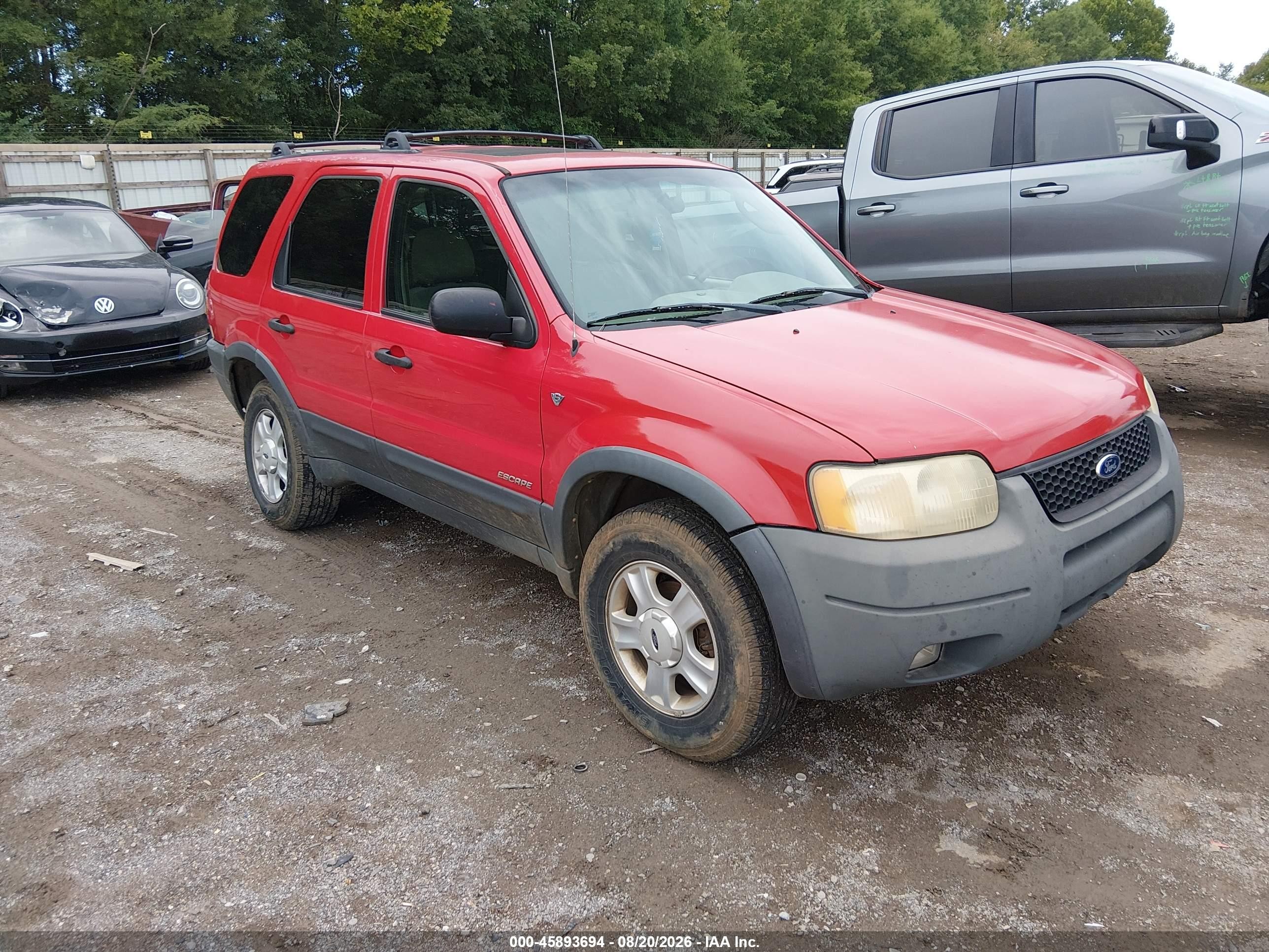 2002 Ford Escape Xlt Red vin: 1FMYU04162KD54652
