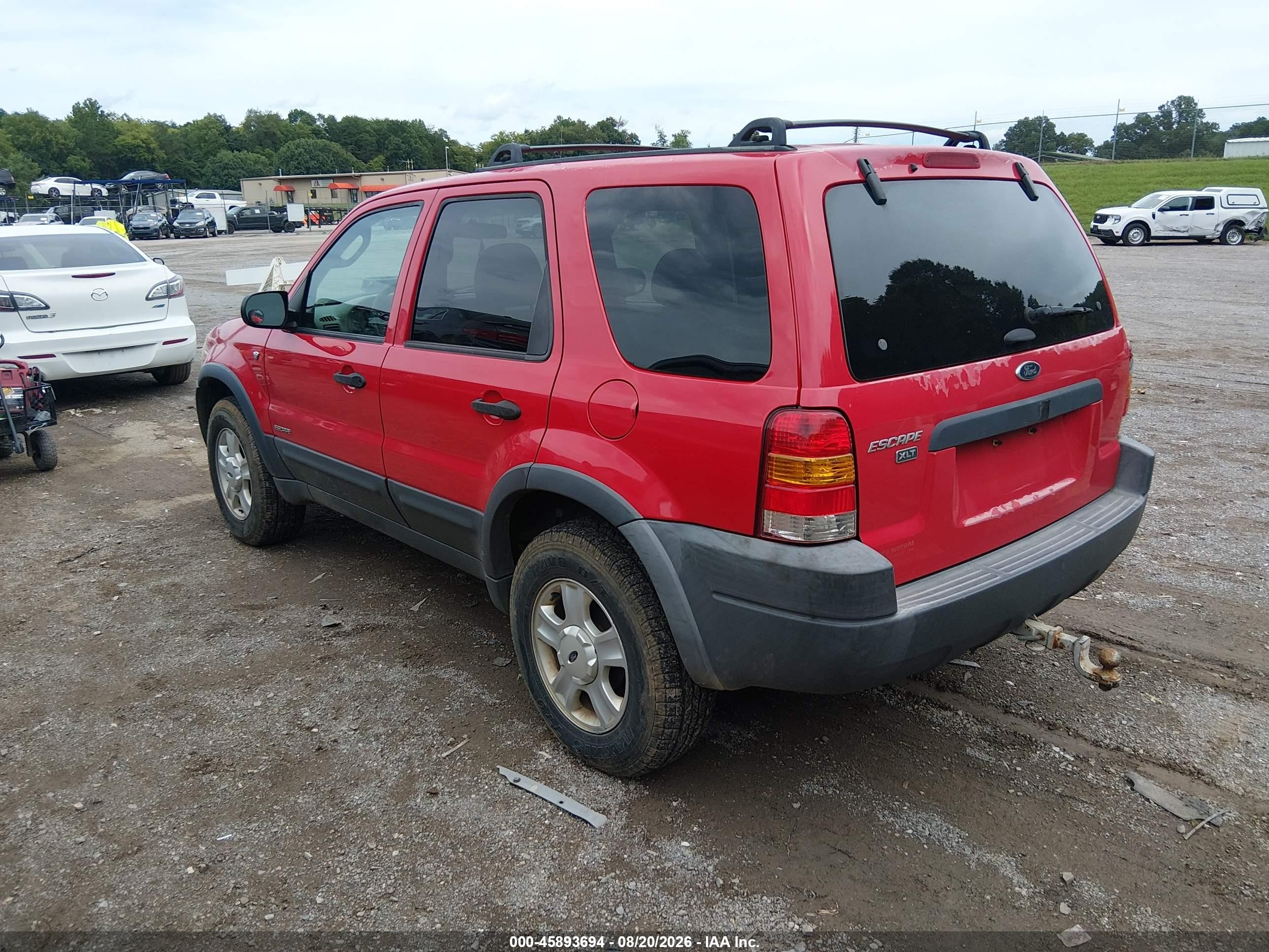 2002 Ford Escape Xlt Red vin: 1FMYU04162KD54652