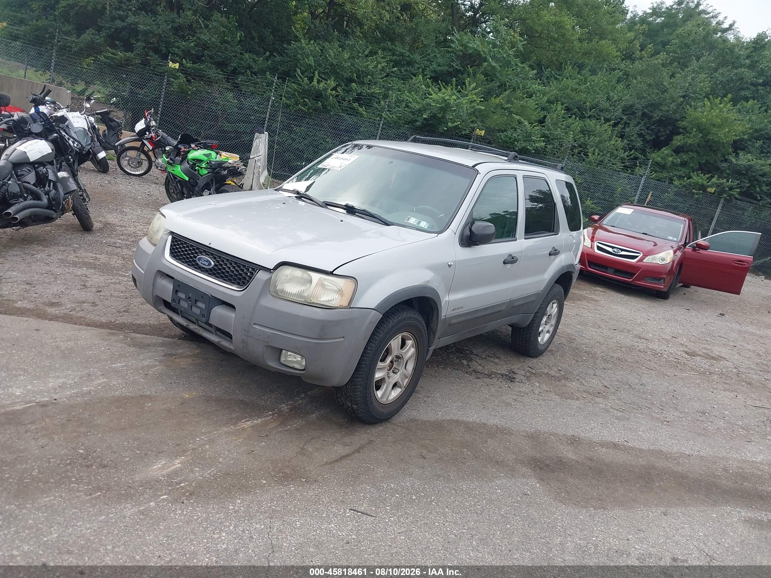 2002 Ford Escape Xlt Silver vin: 1FMYU04172KC38943
