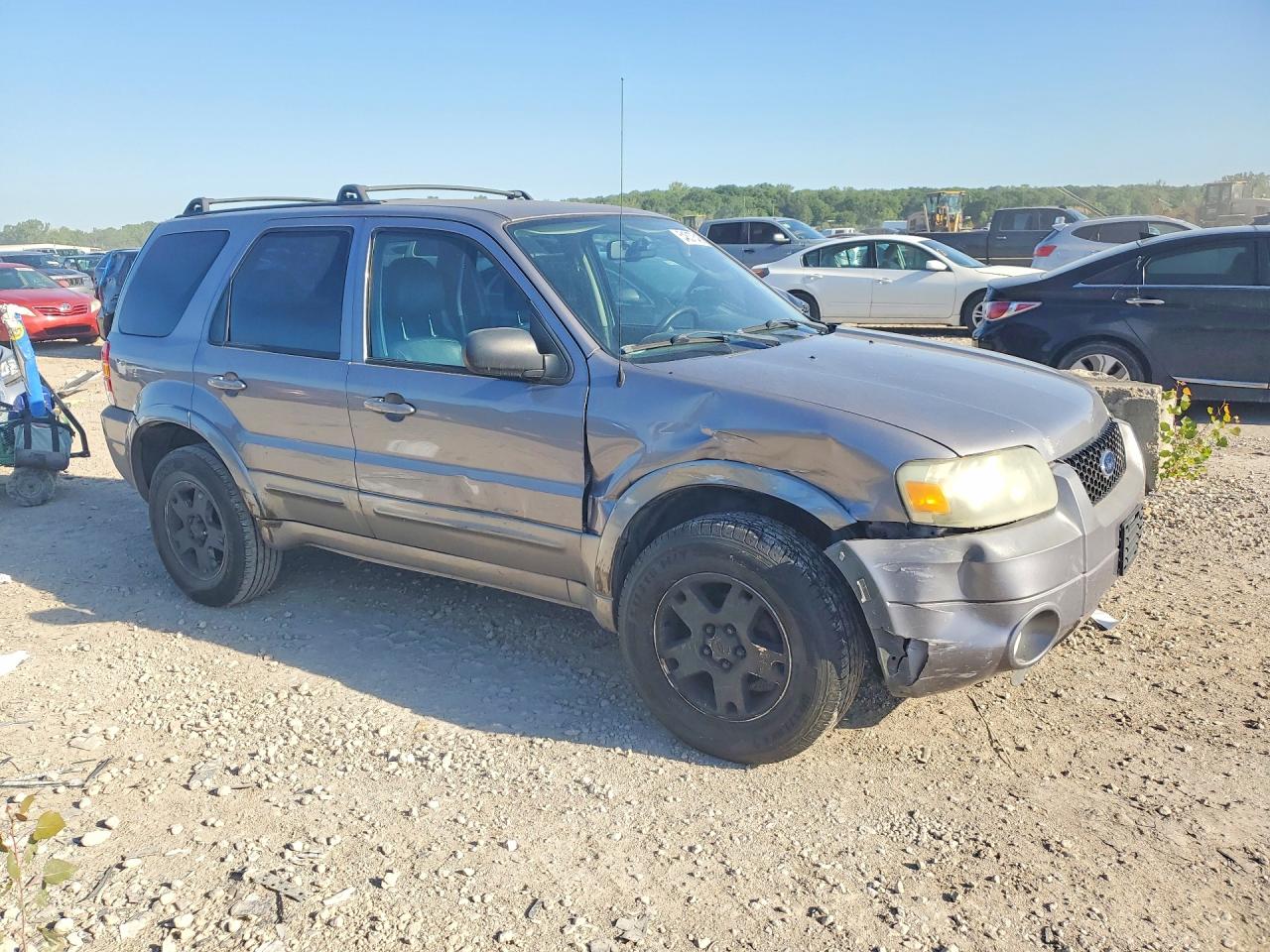 2007 Ford Escape Limited Gray vin: 1FMYU04177KA09590
