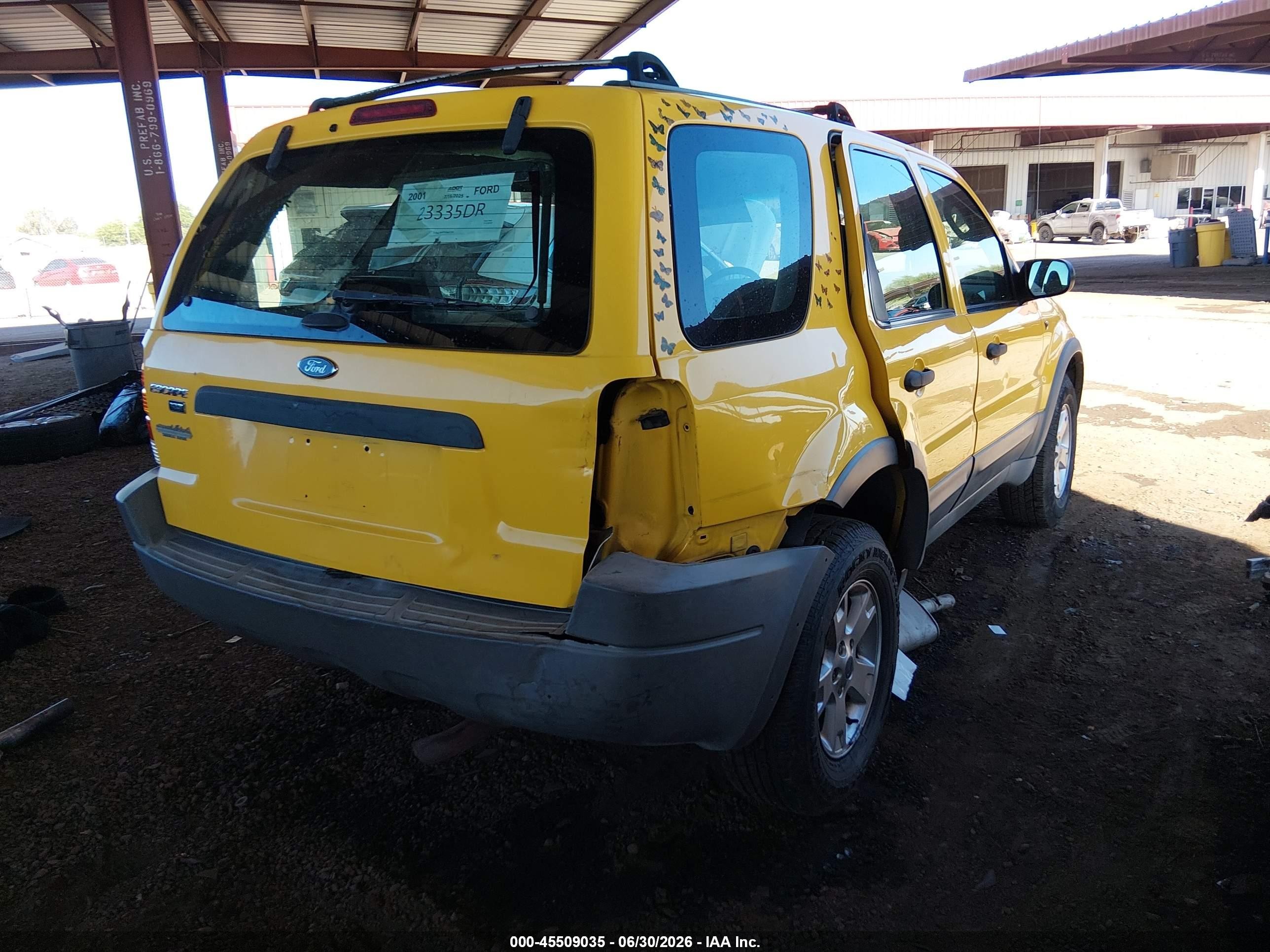 2001 Ford Escape Xlt Желтый vin: 1FMYU04181KB81022