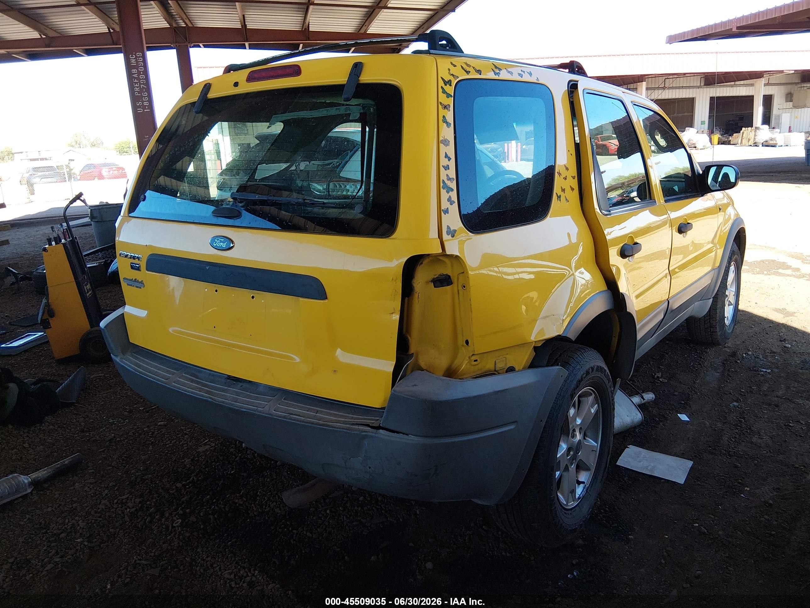 2001 Ford Escape Xlt Желтый vin: 1FMYU04181KB81022
