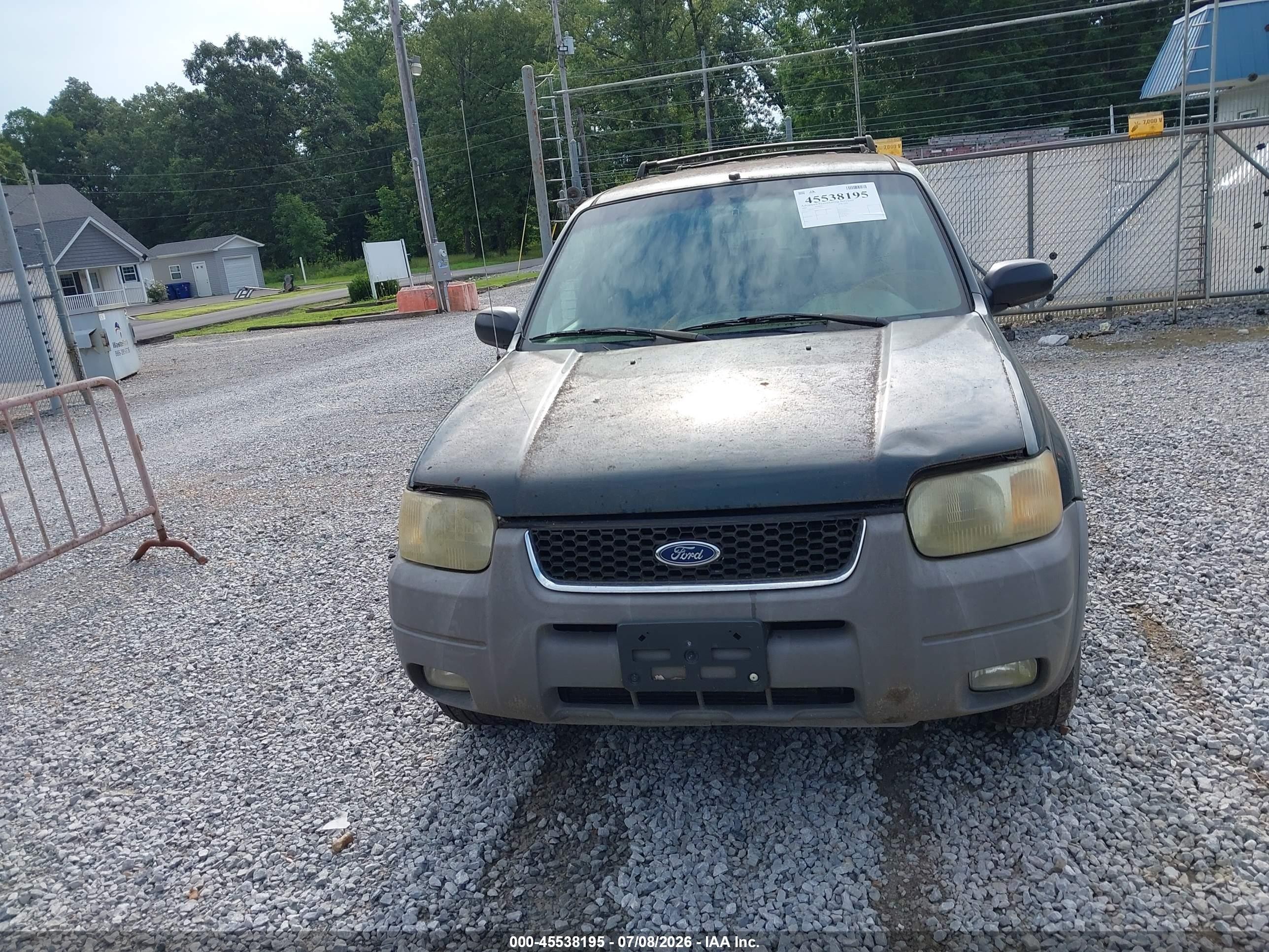 2001 Ford Escape Xlt Green vin: 1FMYU04191KA79387