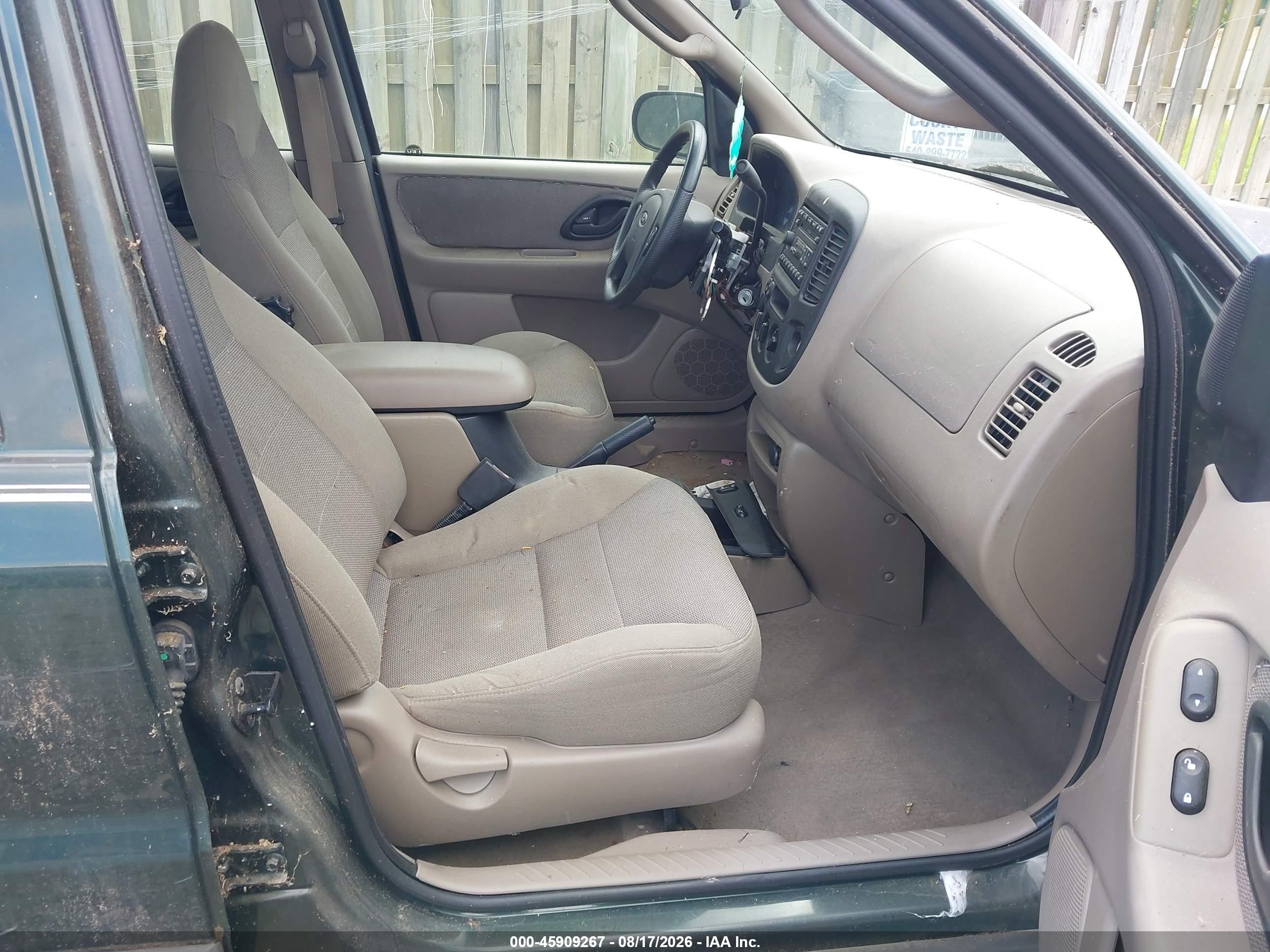 2001 Ford Escape Xlt Green vin: 1FMYU041X1KF53914